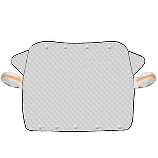 Car Windshield Snow Cover with Magnetic Fixing, Side Window & Mirror Protector, 4Layer Frost Guard for SUV 160x120cm