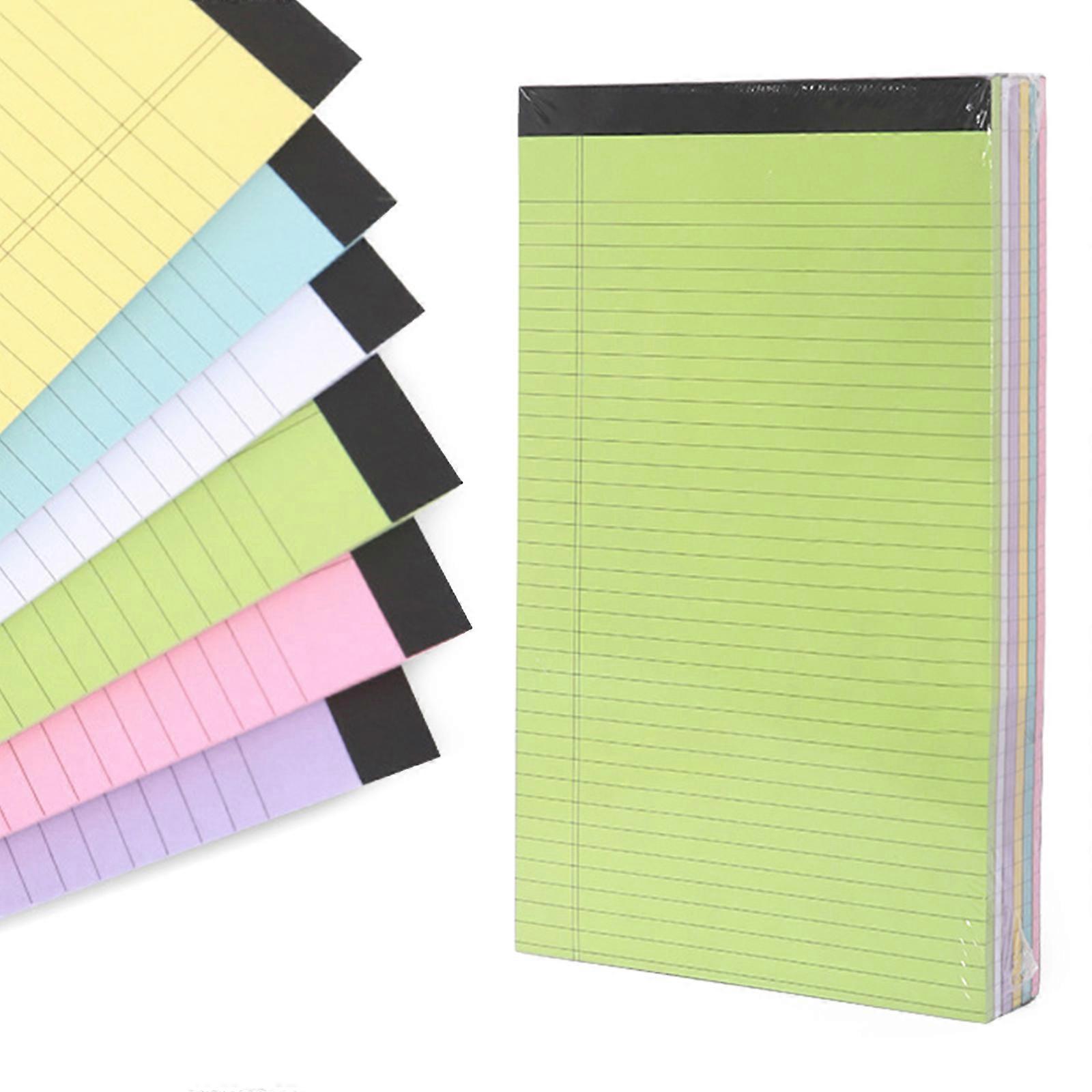 Note Pads, Small Legal Pads, College Ruled Legal Notepads, Lined Pads of Paper Writing Pads Notepad for Office, Business Multicolor