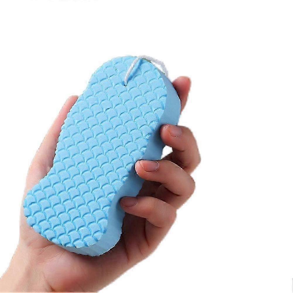 Natural Soft Exfoliating Bath Sponge with Ergonomic Handle for Sensitive Skin