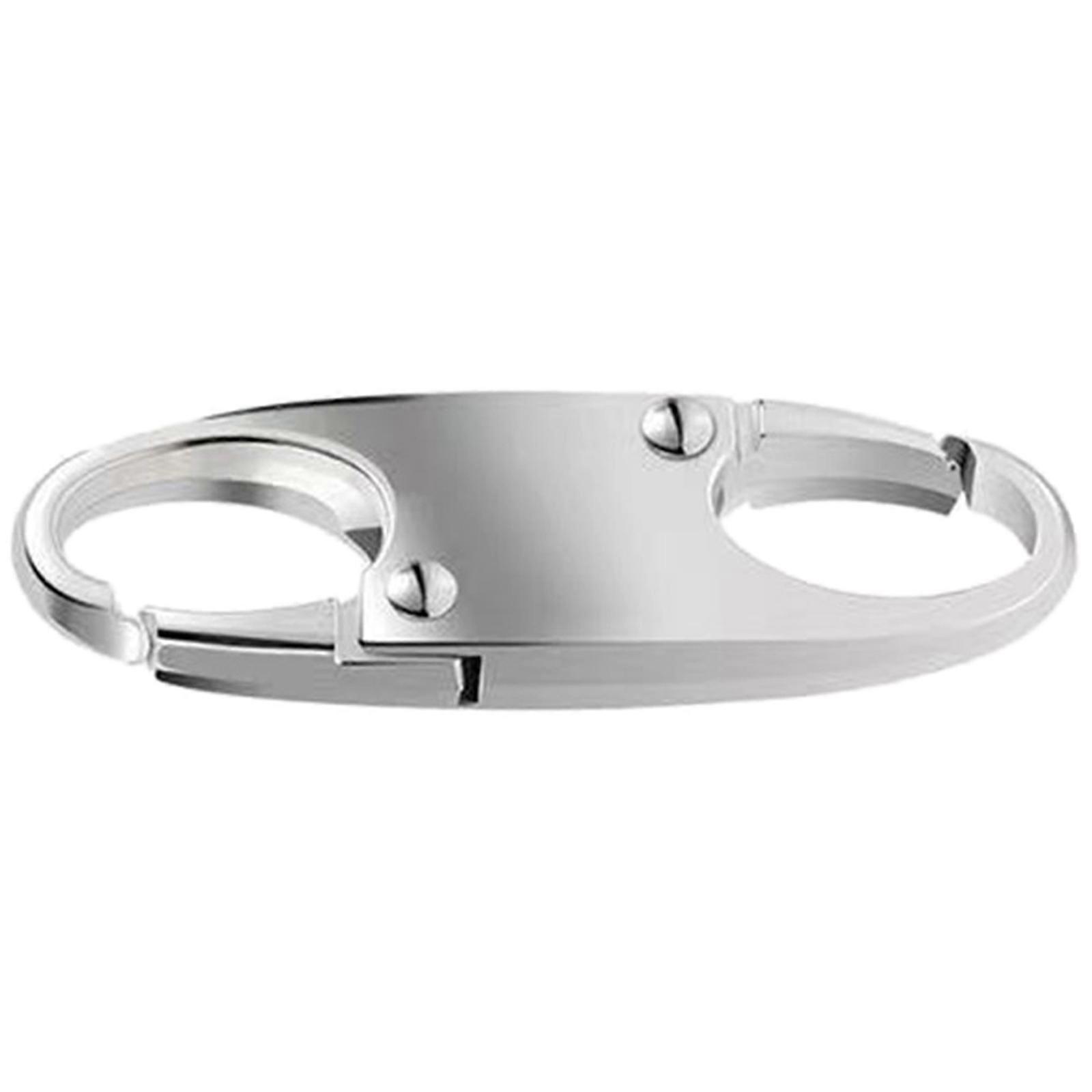 Theft Deterrent Double Locking Carabiner Holding Zipper Closed Replace Zipper Pull Replacement Purse Lock Zipper Clips  Silver