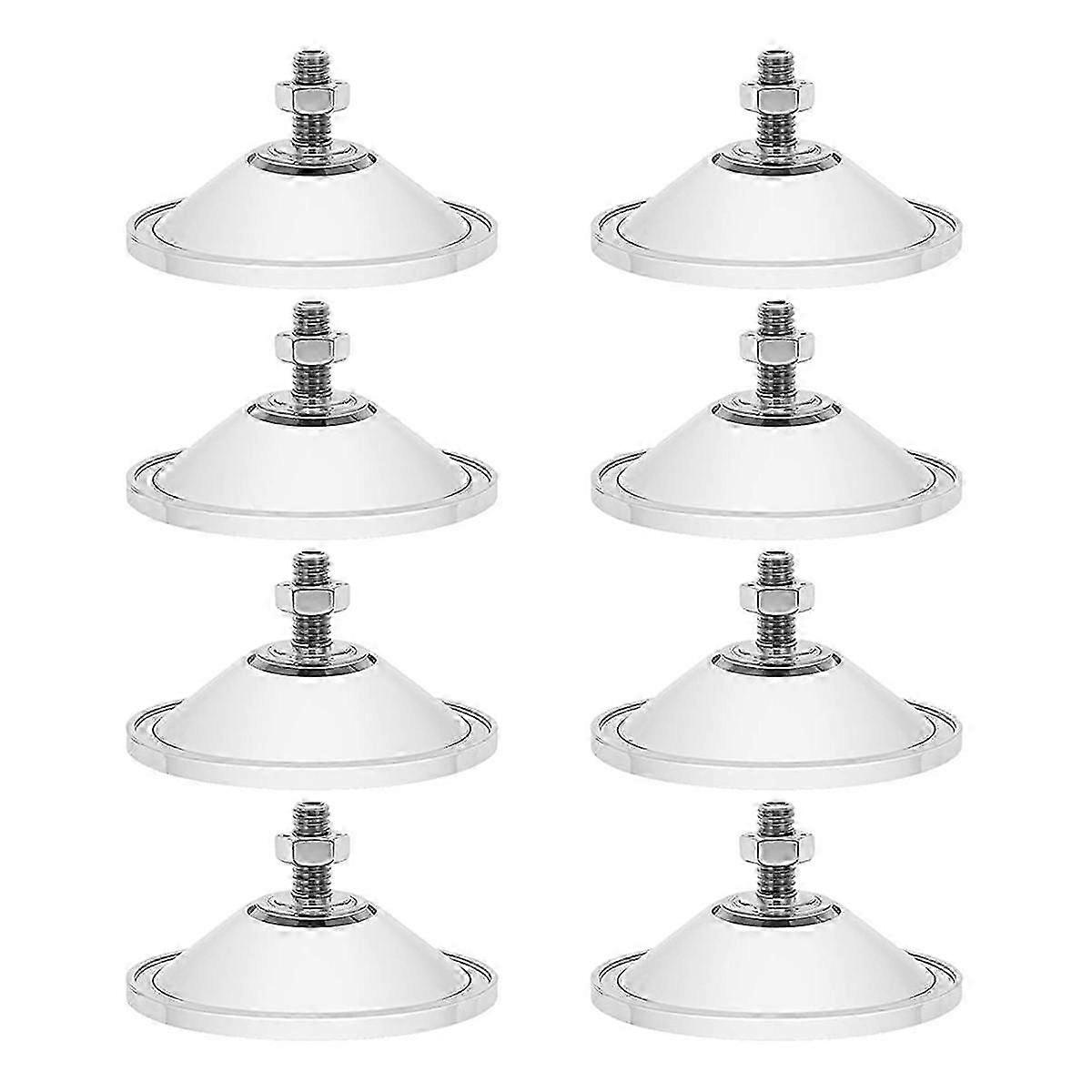 8Pcs βαρέων καθηκόντων βεντούζες ισχυρό πυκνό παράθυρο βεντούζες σαφές PVC Κορόιδο μαξιλάρια 2.16Inch μεγάλες βεντούζες hwy