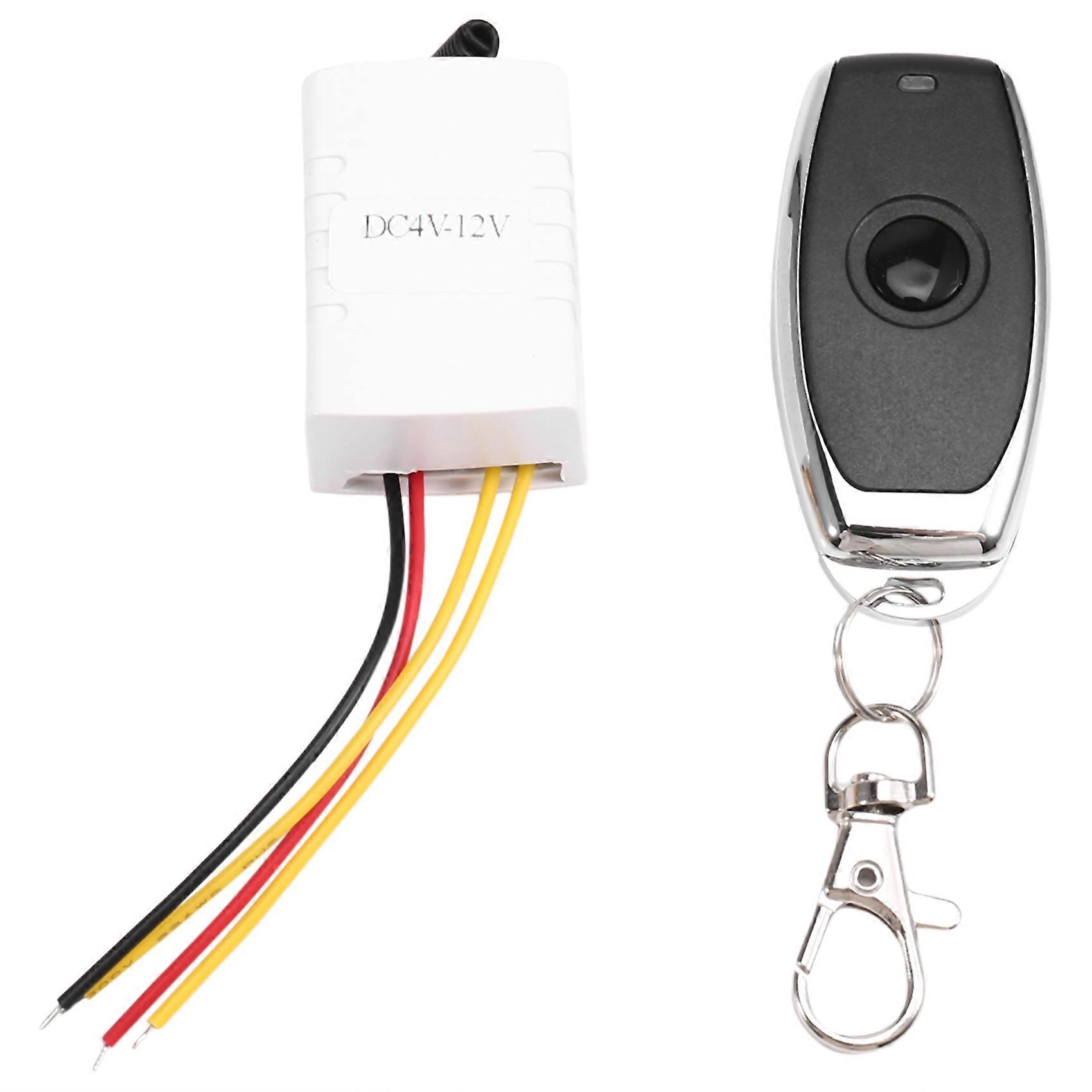 DC4V-12V Wireless Relay Remote Control One Key Switch Receiver Transmitter Wireless Remote Control