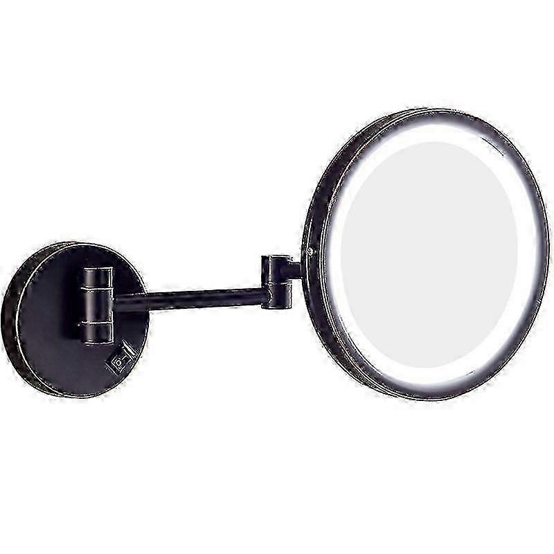 Cosmetic Mirror With 10x Magnifying Light, Makeup Mirror With Led Lighting, Large Wall Mirror, 360 Flexible Arm, 8.5 Inch -ZY -Q