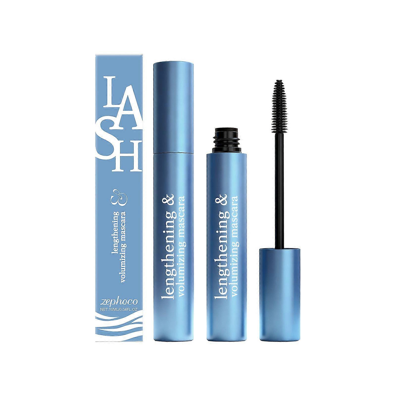 Lengthening Volumizing Mascara - Smudge Proof Mascara for Volume and Length - Long-Lasting, Dramatic False Lash Effect - 10ml