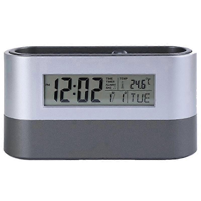 Electronic Digital Pen Holder Alarm Clock Calendar Temperature Display Timer Alarm Clock