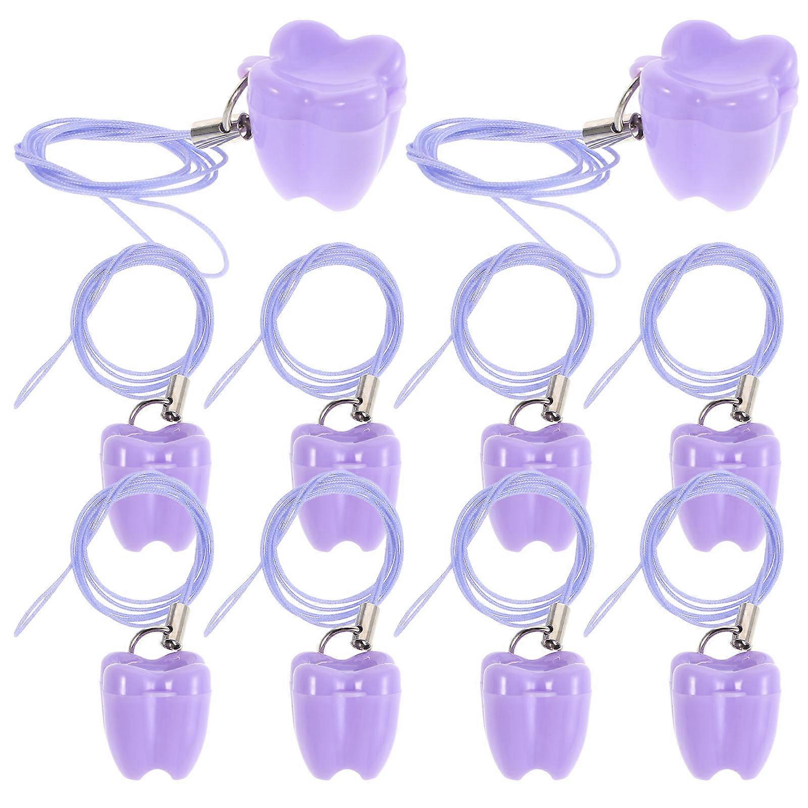Baby Tooth Keepsake Box for Storage 10Pcs Durable Saver Necklace