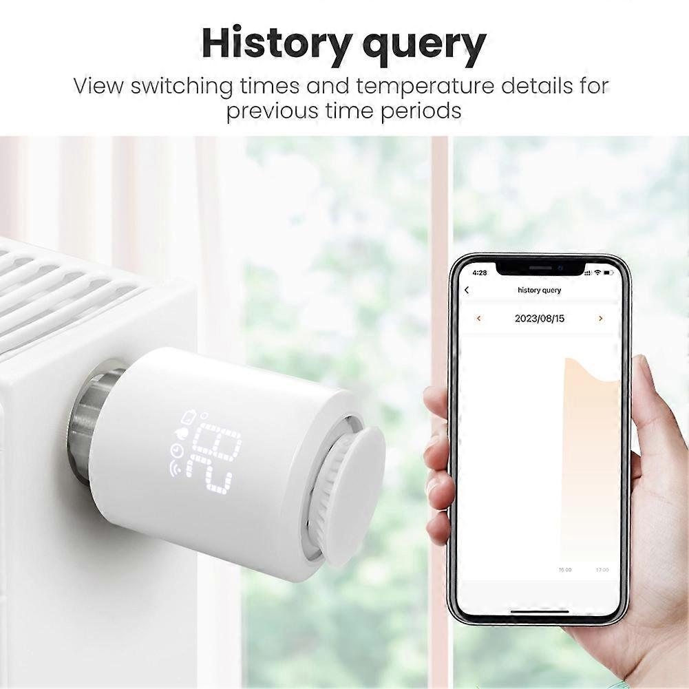 Tuya Zigbee Smart Thermostatic Valve Radiator Controller Mobile Phone APP Control Smart Temperature Control