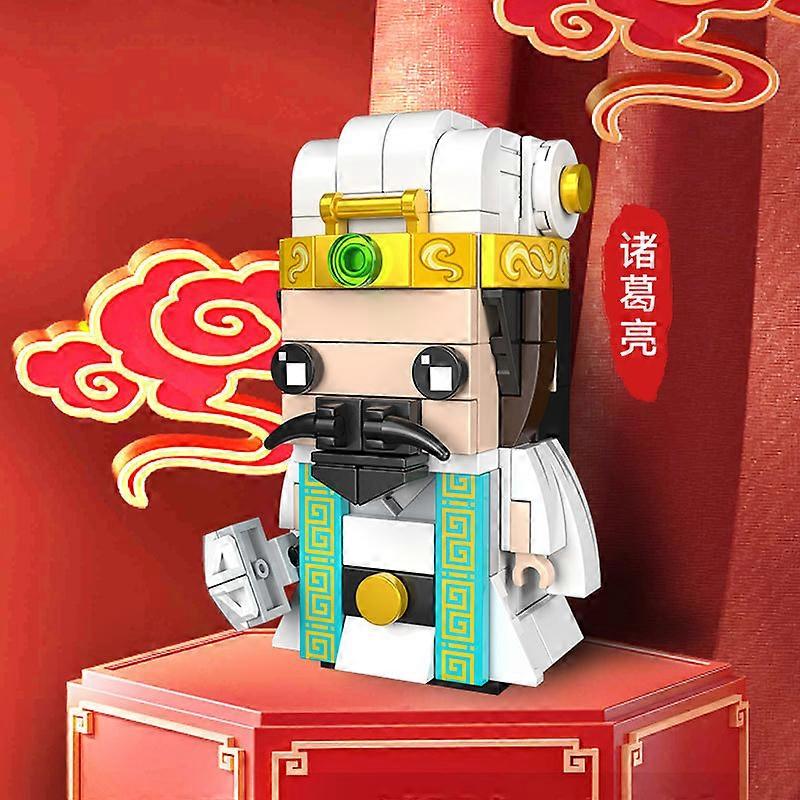 Refrigerator magnets compatible with LEGO small bricks, educational, Chinese style, Three Kingdoms theme