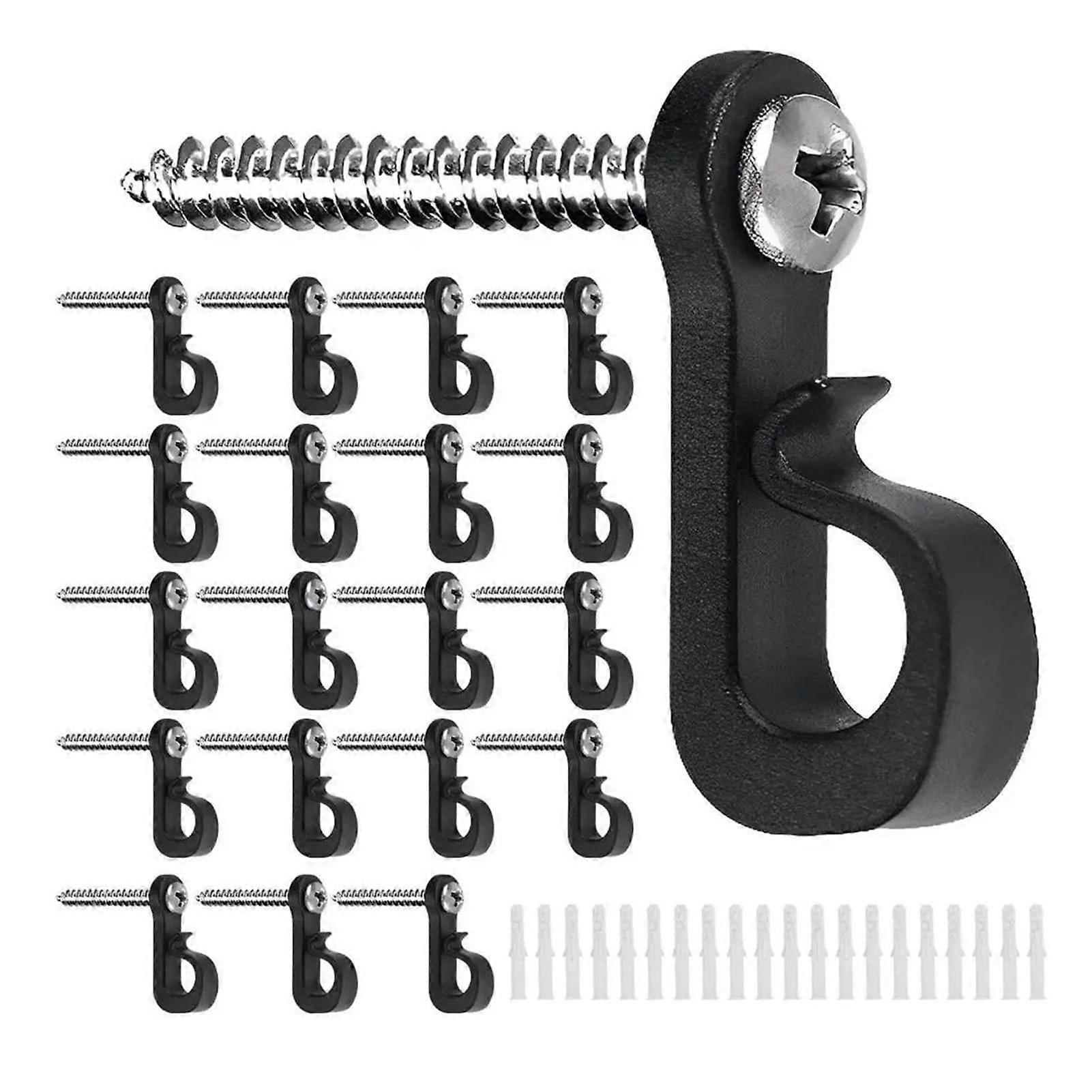 Christmas Light Hooks 20pcs Heavy Duty String Light Clips with Press Buckle for Eaves and Plants