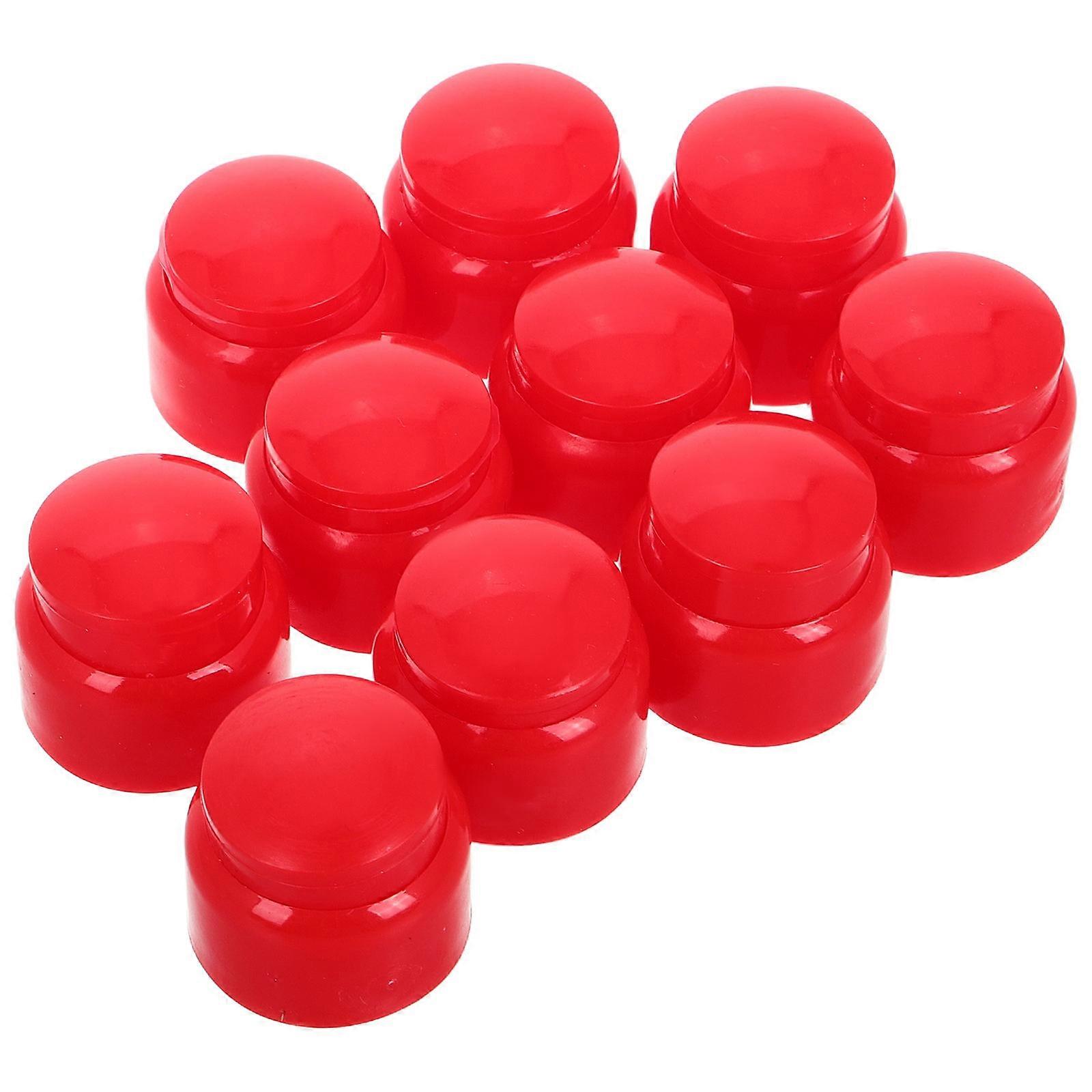 Switch Leakage Protector Nut Covers Made of Plastic 10Pcs Pack