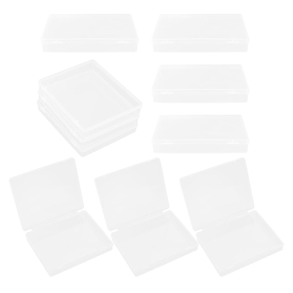 Transparent Plastic He Card Box for Storage Use 10Pcs Coin Box