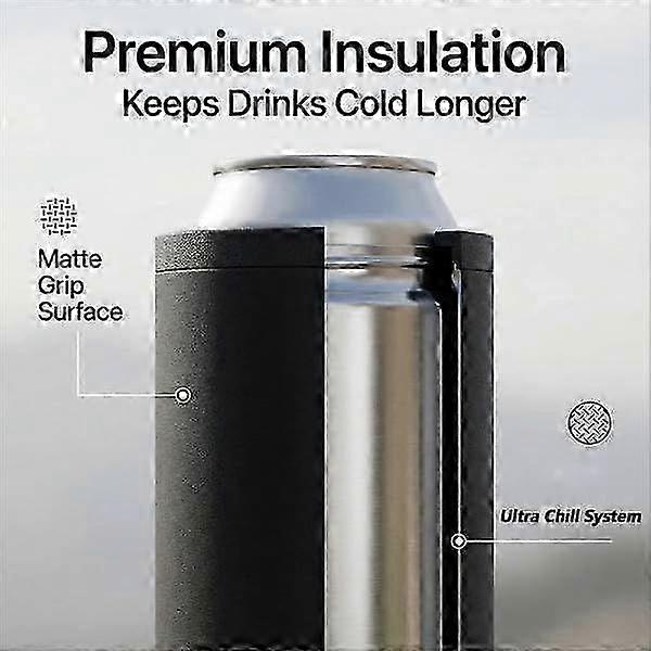 Double Tactical Reload Can Holder-Ultra Chill System, 3D Printed Two 12oz Tactical Insulation Sleeve, Dual Twist-top Design Can Cooler, Beve
