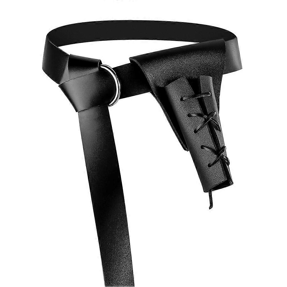 Medieval Leather Sword Dagger Frog Leather Frame Belt Renaissance Belt Suitable for Knight Warrior Pirate Role Play