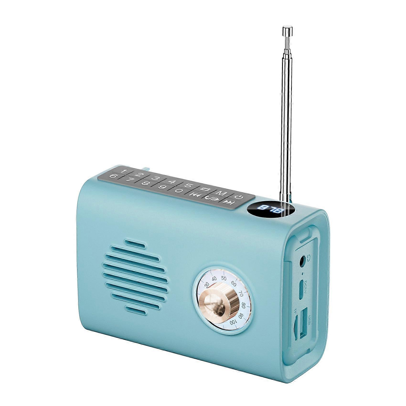 Mini Portable FM Radio Outdoor Solar Bluetooth Speaker With Colorful Light And Handsfree Call Model C