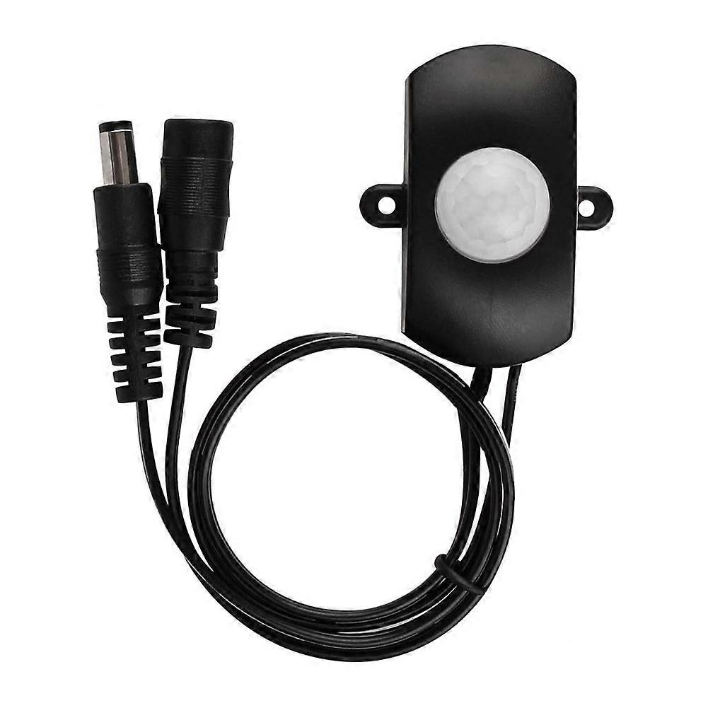 DC 5V-24V 5A PIR Motion Activated Sensor Switch with DC Coupler Cable for LED Strip Light