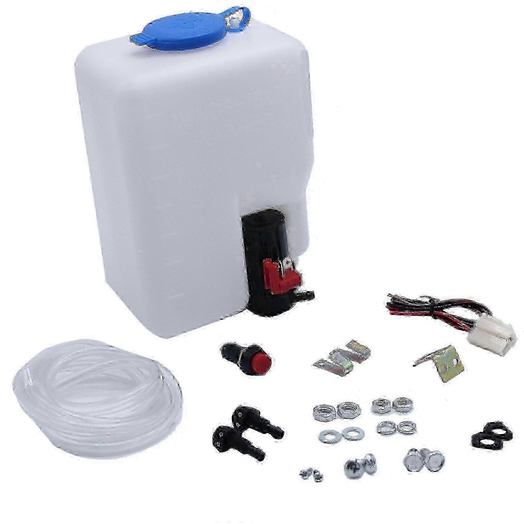 Washer Pump and Hose Kit for Universal Classic Car Windscreen