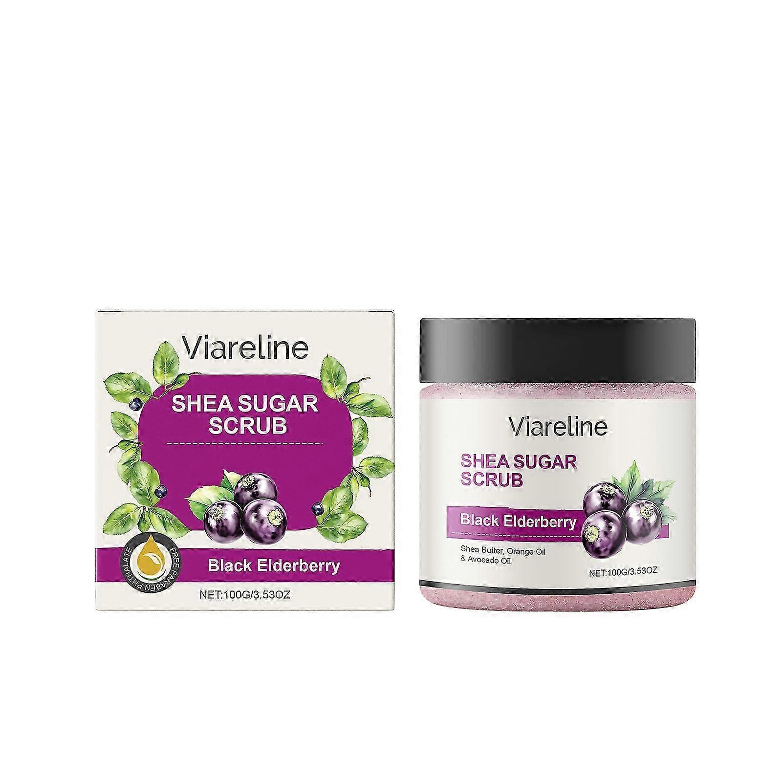 Black Elderberry Body Scrub  Exfoliates, Moisturizes & Brightens Skin