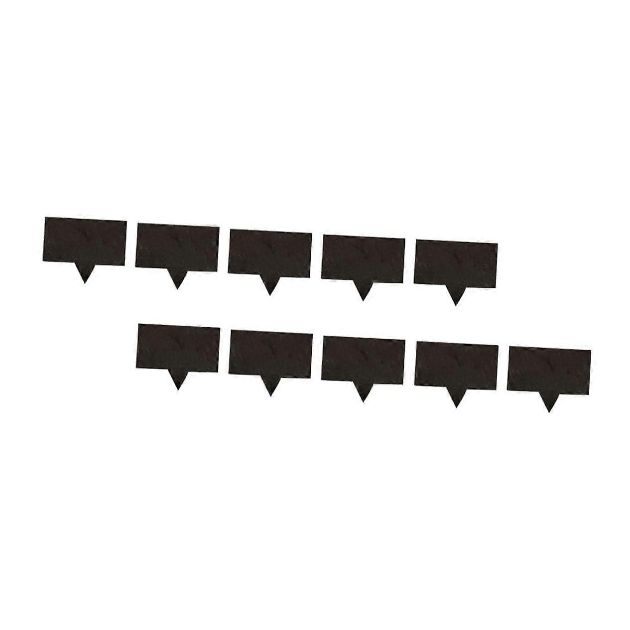 Set of 10 Reusable Chalkboard Cheese Markers for Clear Food Identification and Cake Toppers