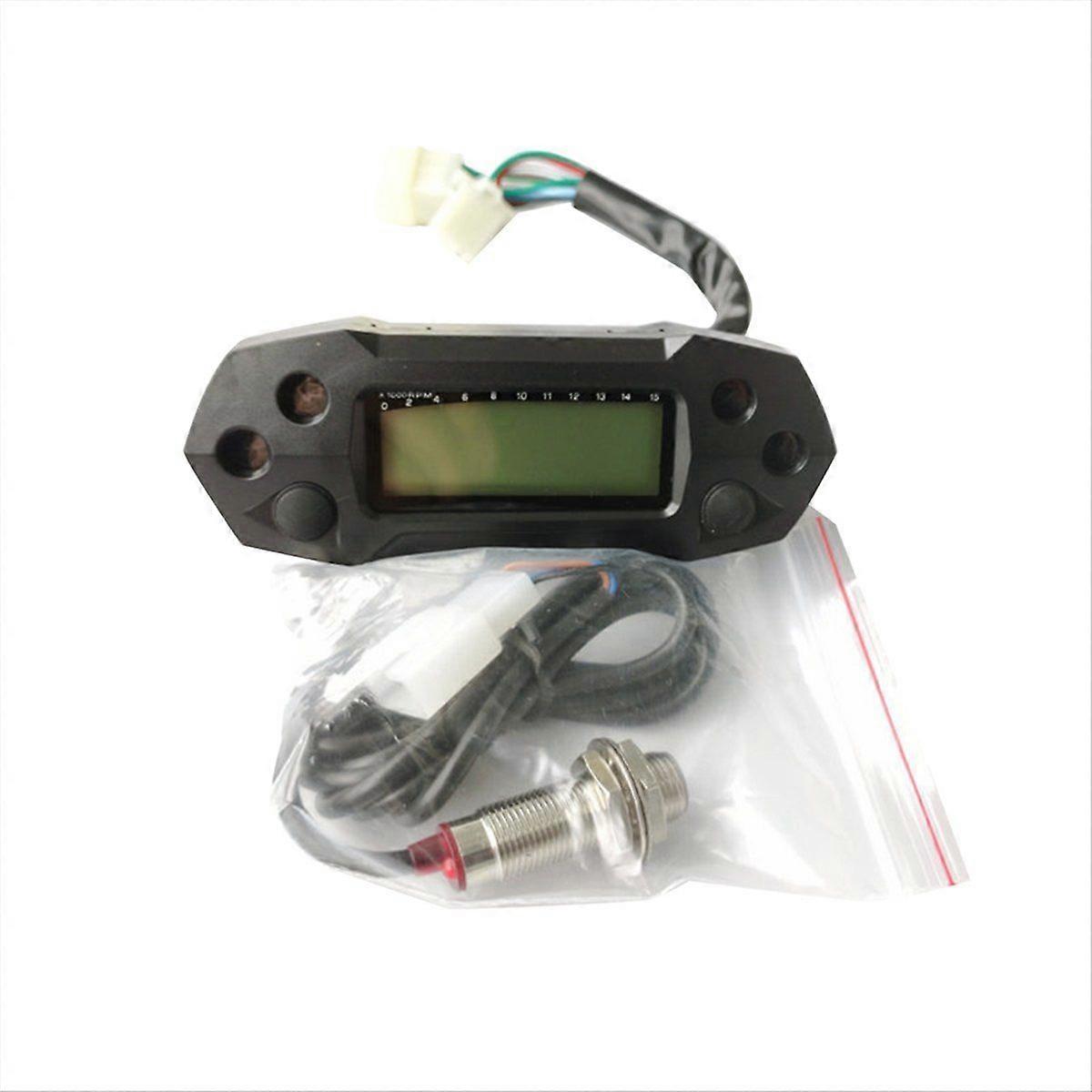 Universal Motorcycle LCD Speedometer Digital Electric Modified Mini Adjustable Speed Meter Odometer