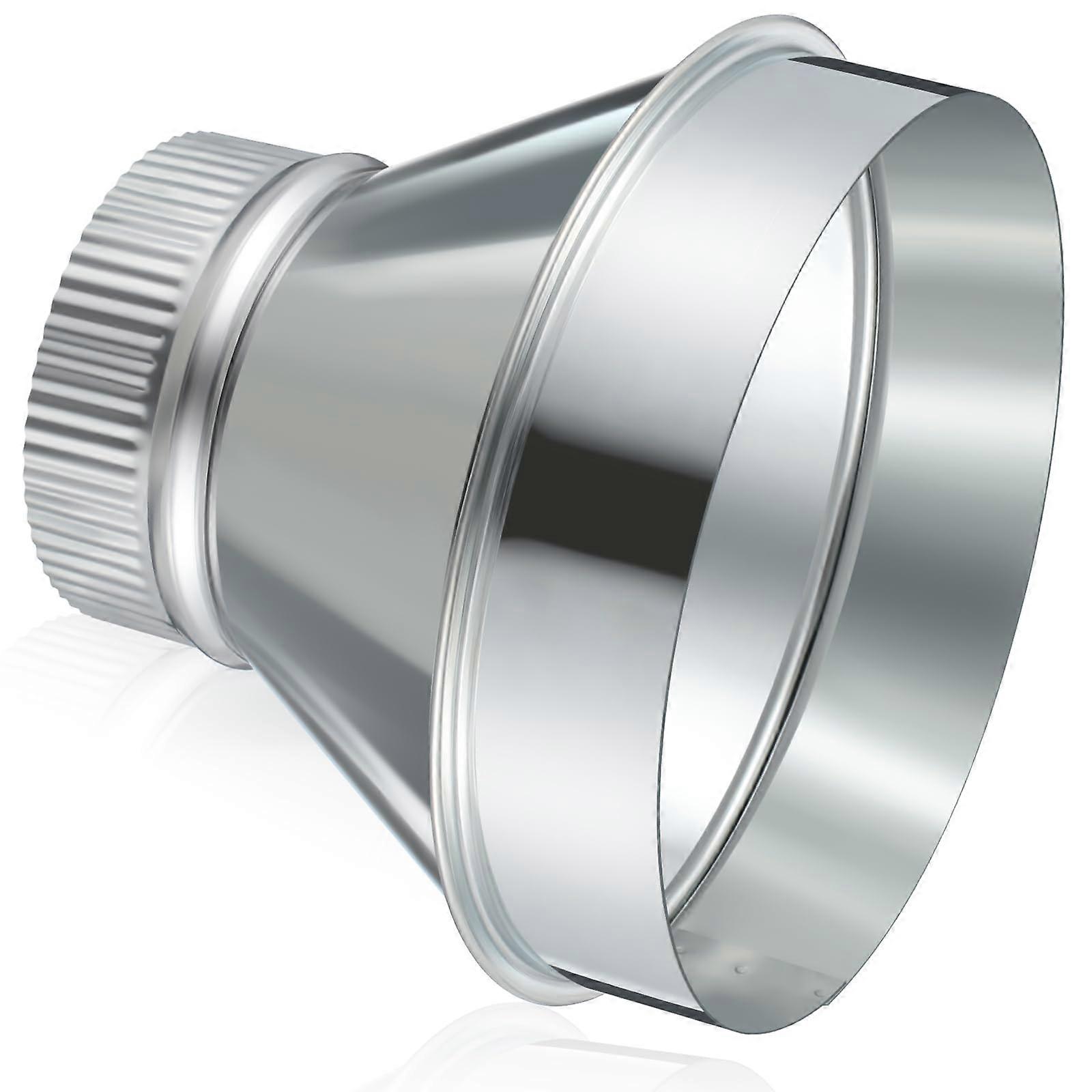 7 Inch to 4 Inch HVAC Duct Reducer Galvanized Steel Connector for Ventilation Systems