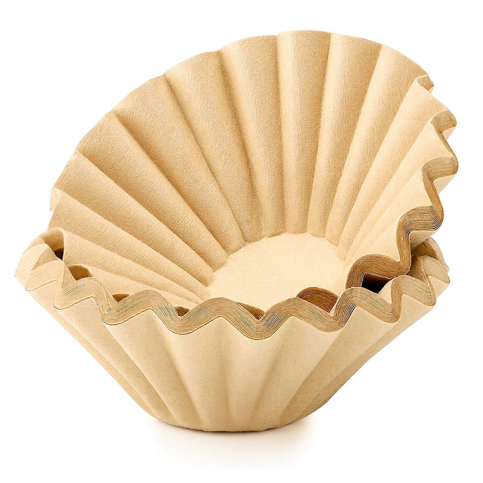 Unbleached Disposable Basket Coffee Filters 12 Cup 50 Pack for Smooth Mess Brewing