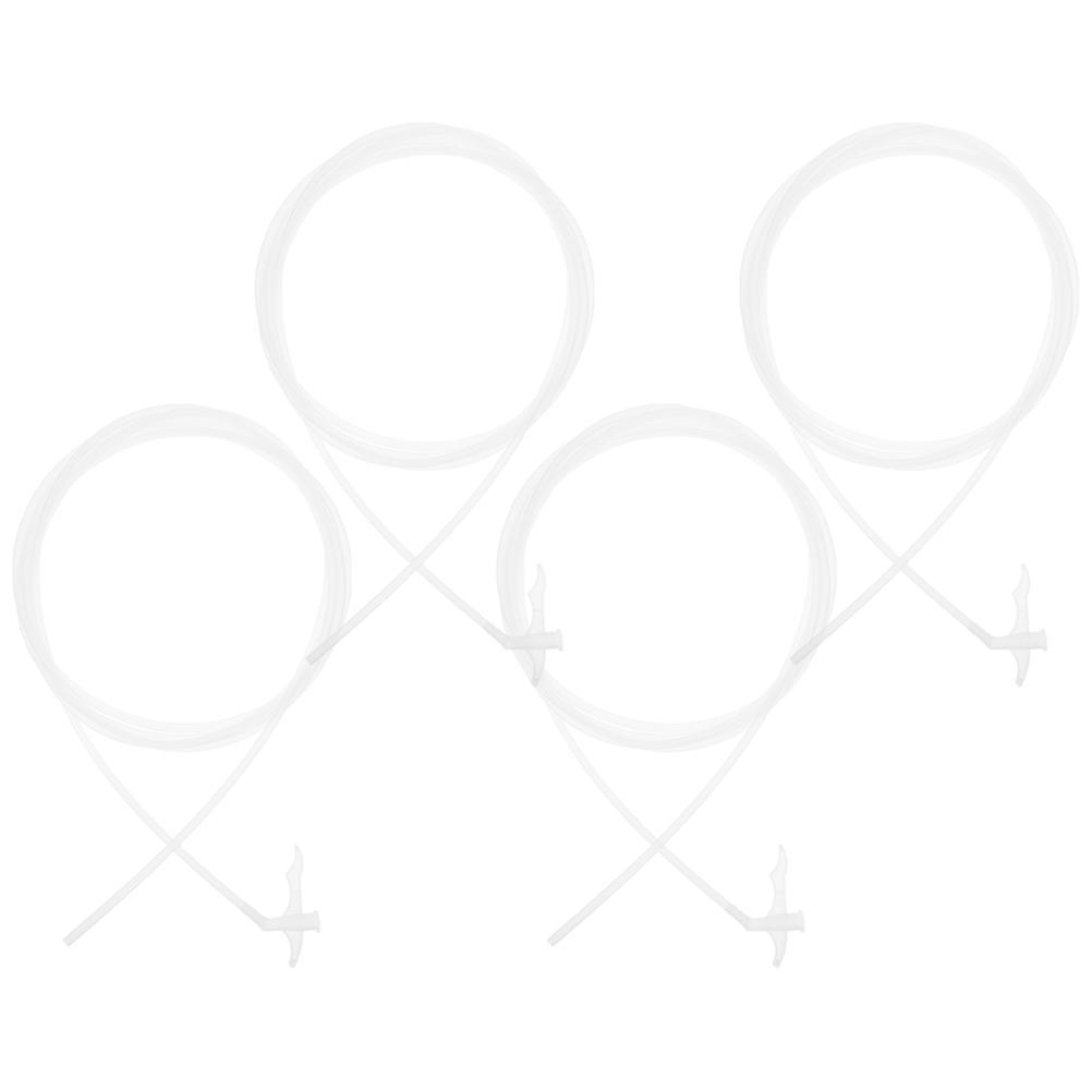 Reusable Sealing Nozzle Extension Tubes for Foam Application 4Pcs Transparent Pe