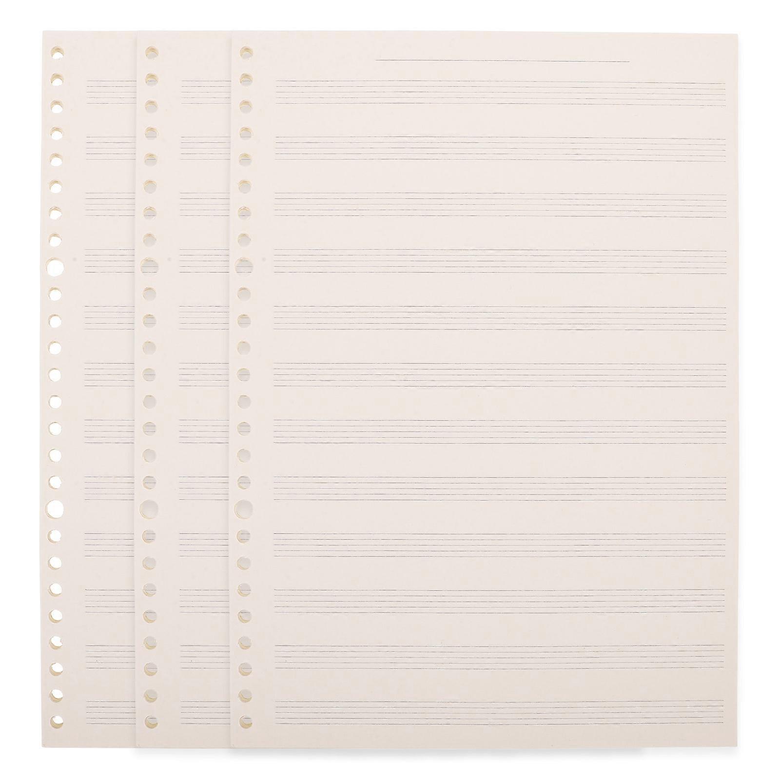 Five-Line Staff Notebook for Writing Guitar Sheet Music Book 3Pcs Pack