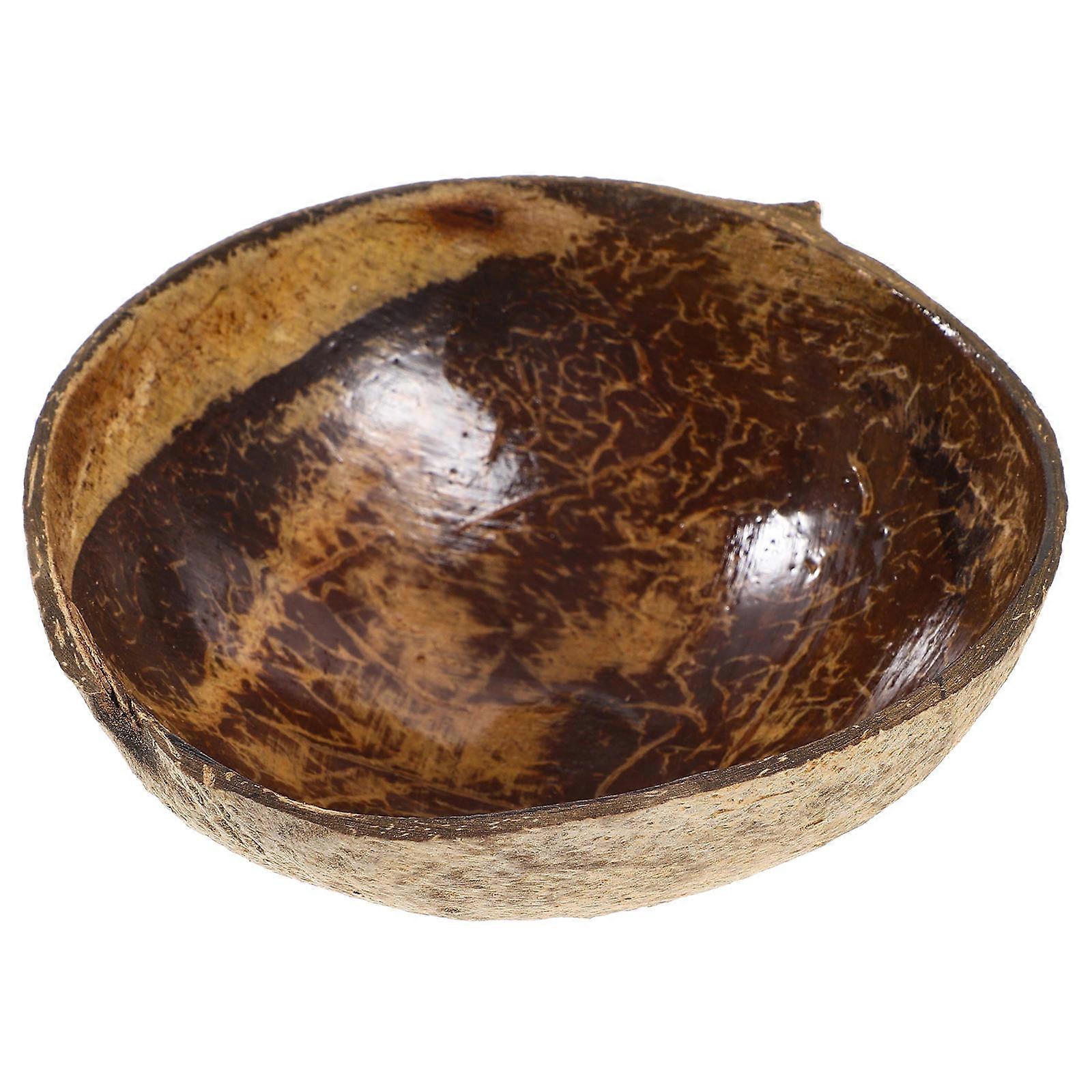 Fruit Bowl Coconuts Shell Aromatherapy Candle Decoration Natural Craft 1Set