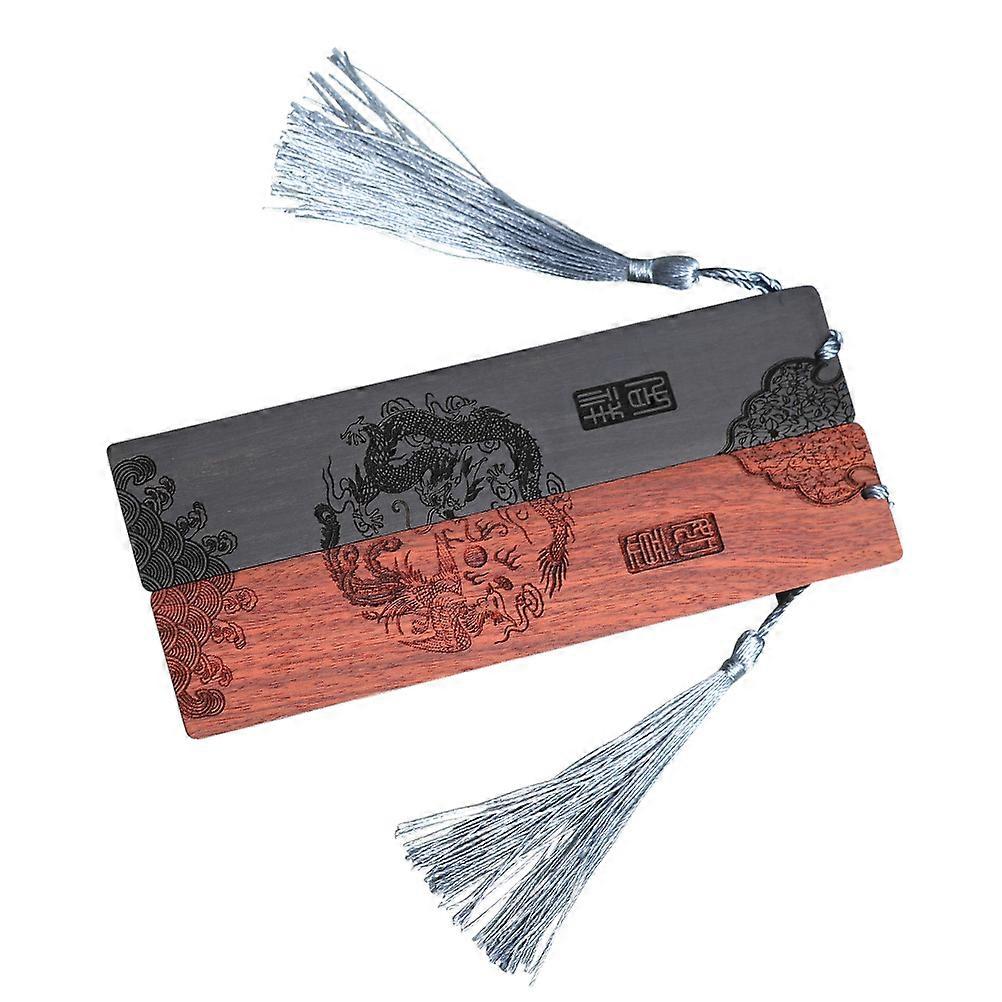 Reusable Wood Bookmark Creative Bookmark for DIY 2Pcs Pack