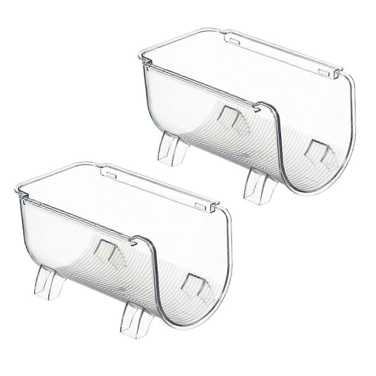 2Pcs Stackable Water Bottle Organizer Rack for Fridge and Pantry Cabinet Storage PET Holder