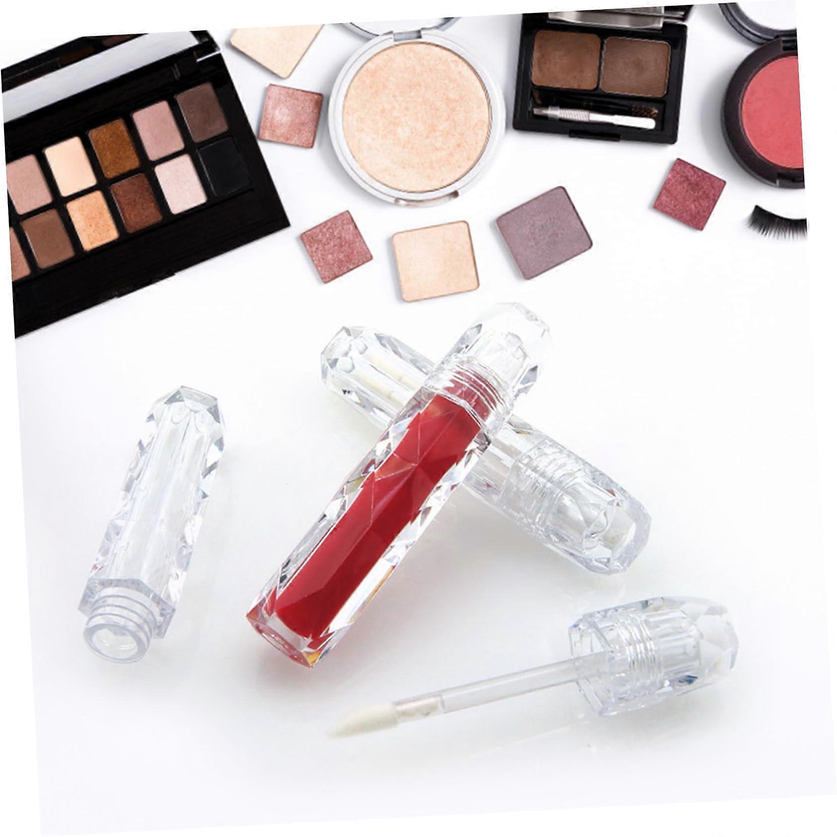 Lip Gloss Tubes Set 6pcs Refillable Empty Containers for DIY Lip Balm Making with Leakproof Seal