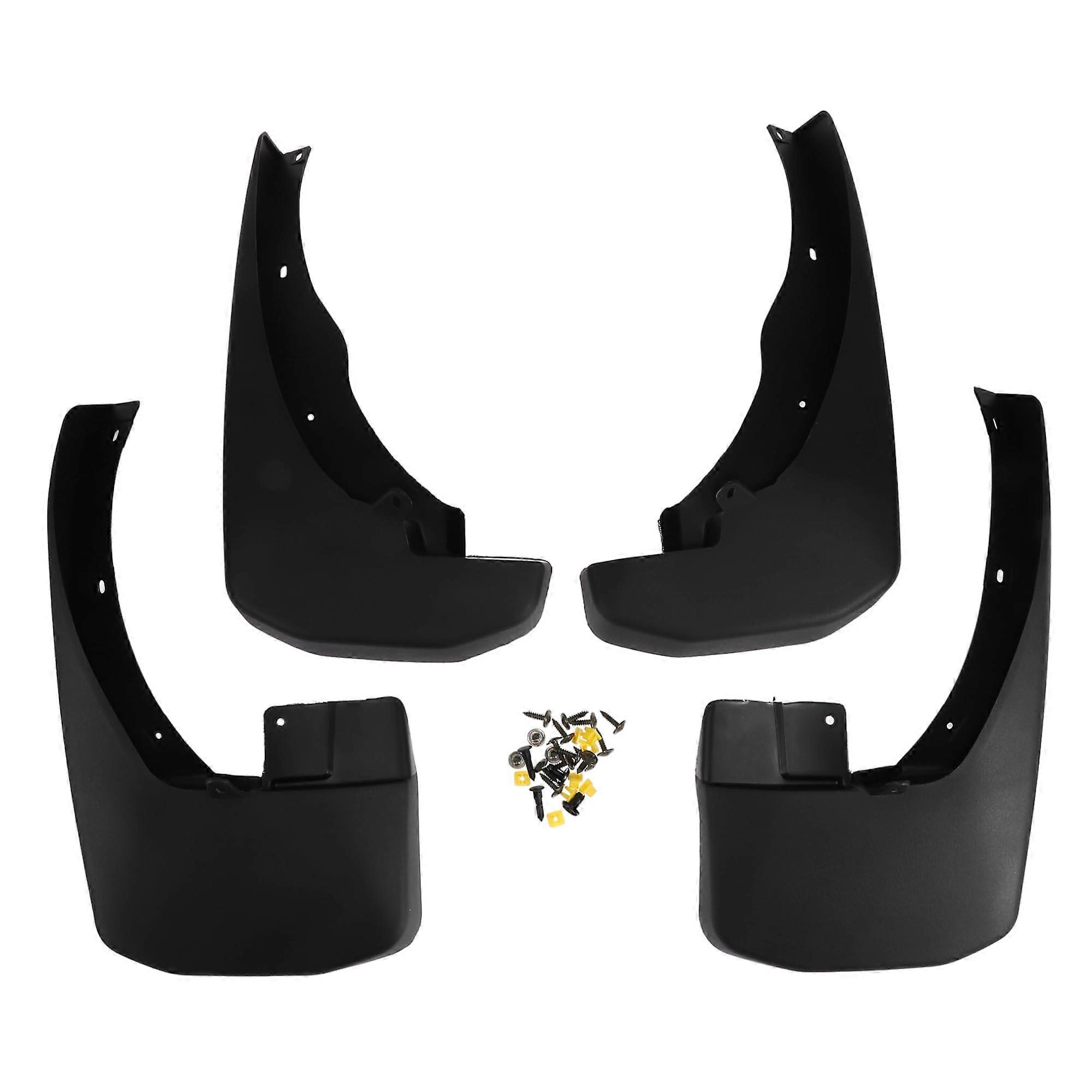 Mud Flaps Splash Guards for Nissan Navara 20052016 Front and Rear Black Plastic Set