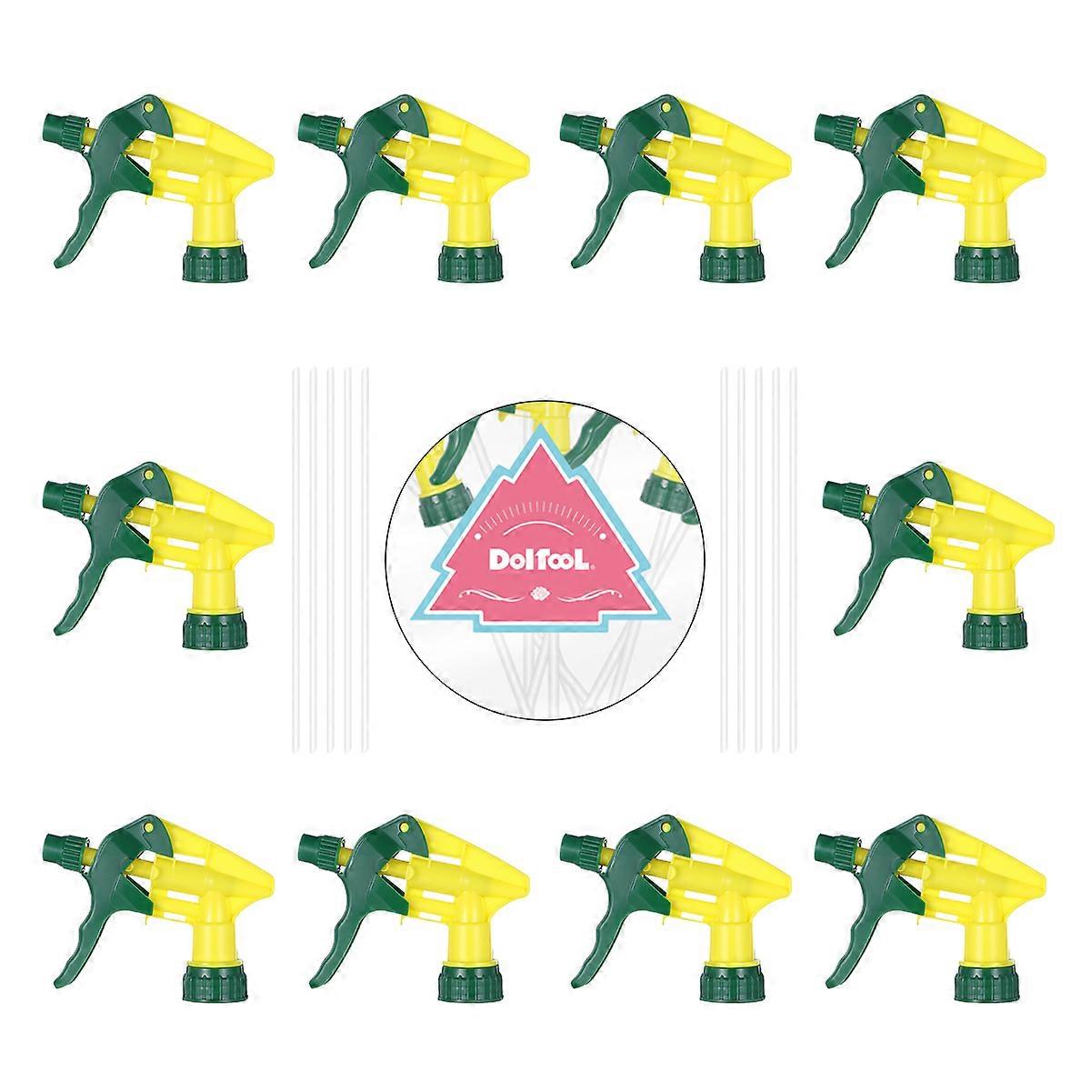 Chemical Spray Bottle Trigger DOITOOL Plastic Sprayer Replacement Nozzles For Laundry Solutions Assorted Color 10Pcs