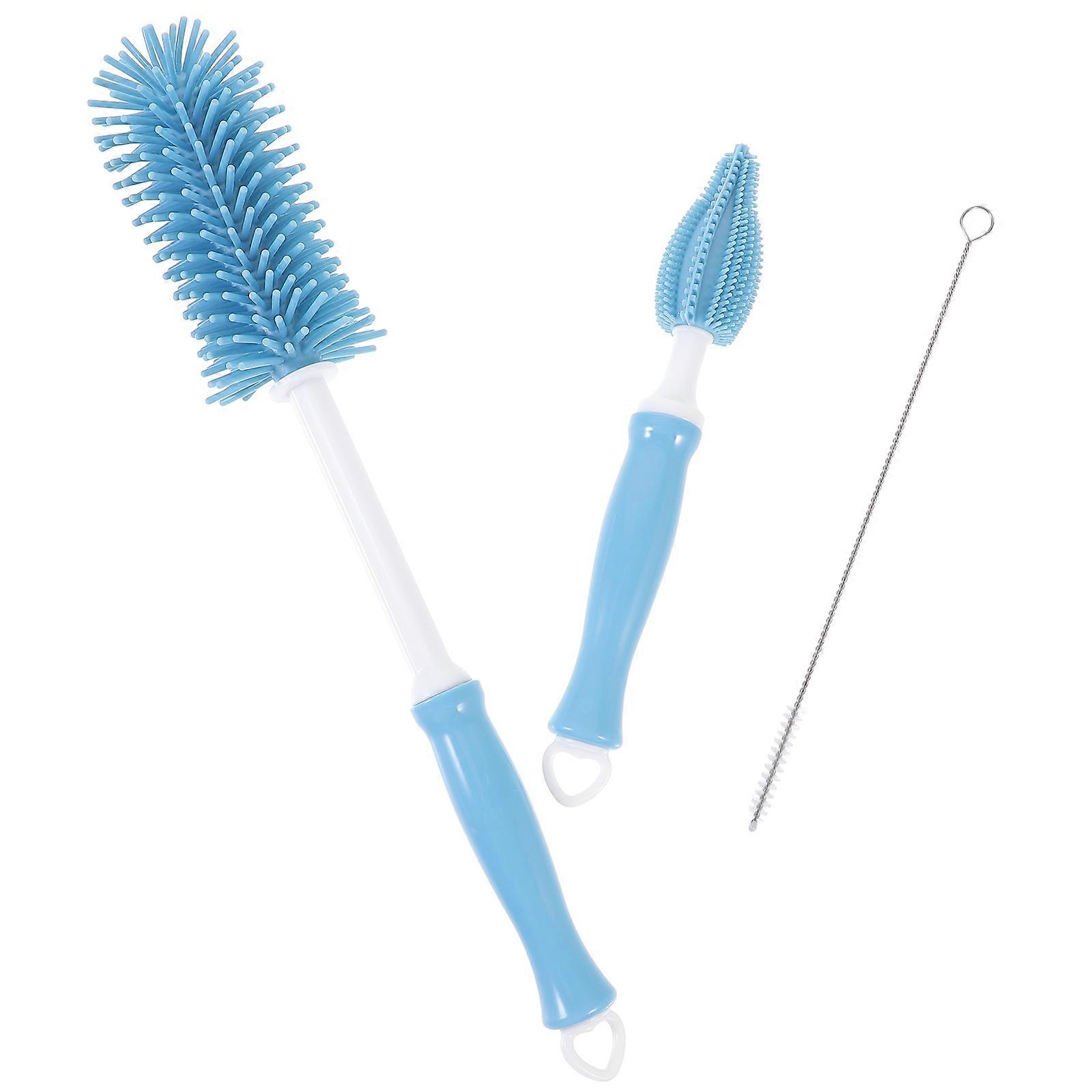 Brush Bottle Silicone for Cleaning Use with 360 Degrees Rotating 1Pcs