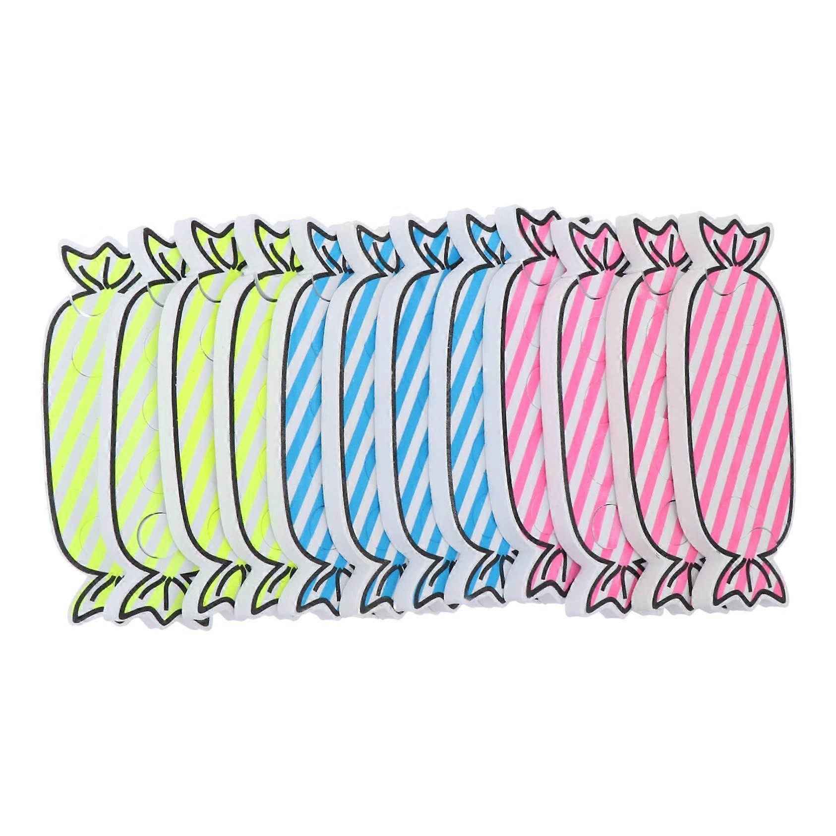 Candy Shape Toe Separators 24pcs Cute Pedicure Spacers Cushioned Design for Smudge Nail Art