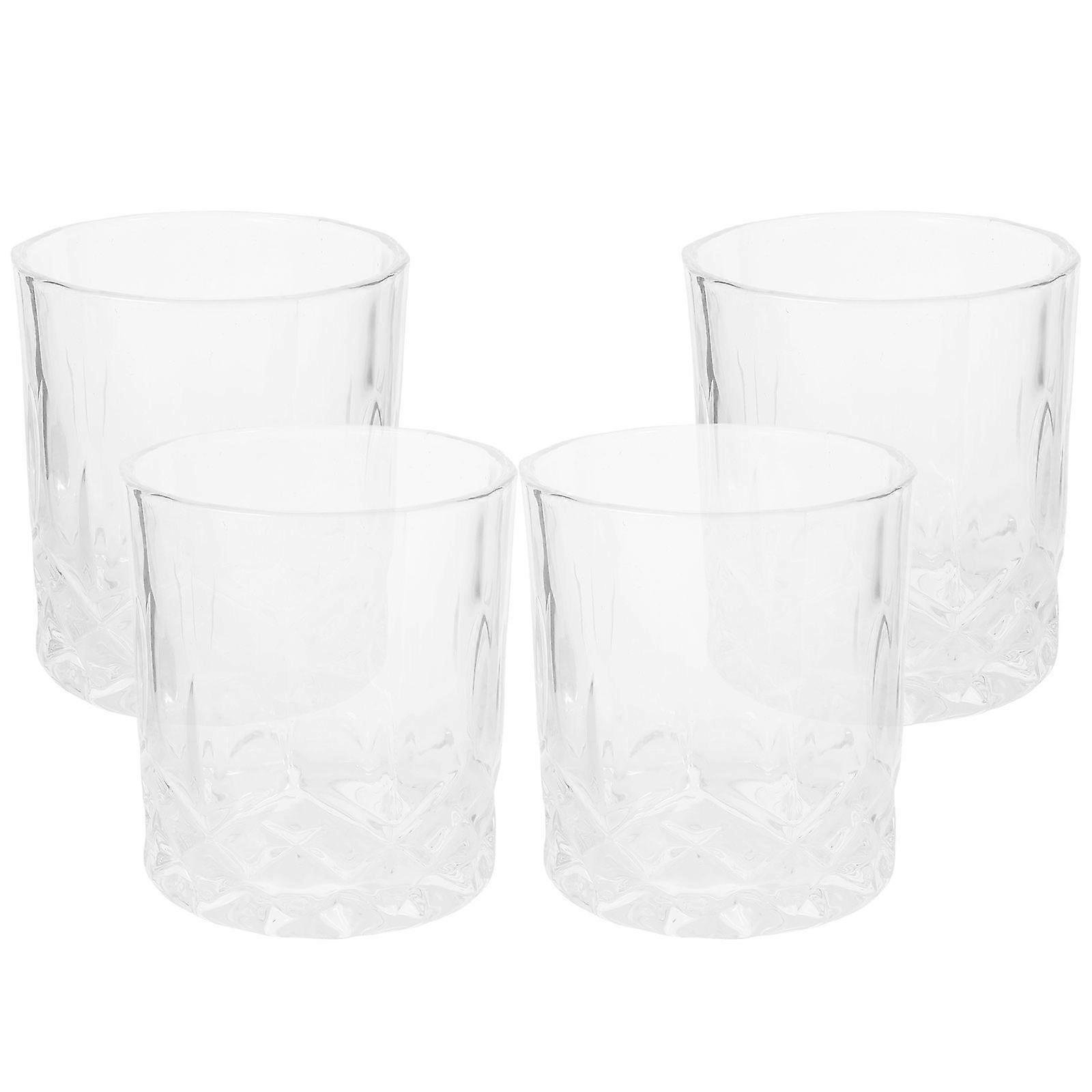 4Pcs Delicate Whisky Glasses Multi-function Wine Cups Household Wine Glasses Bar Accessory