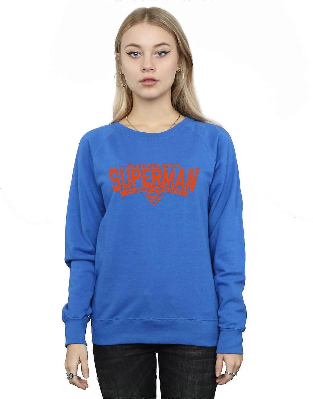 DC Comics Women's Superman My Hero Sweatshirt