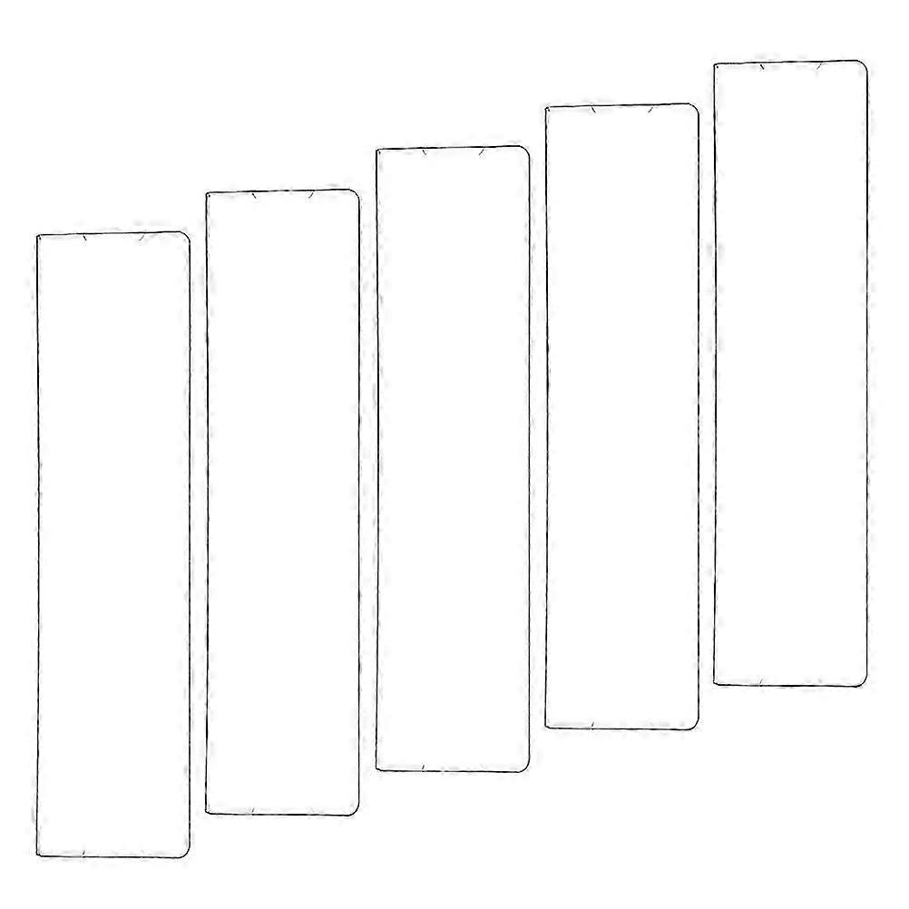 Clear Acrylic Name Plate Holder for Wall Installation 5Pcs Office Brackets