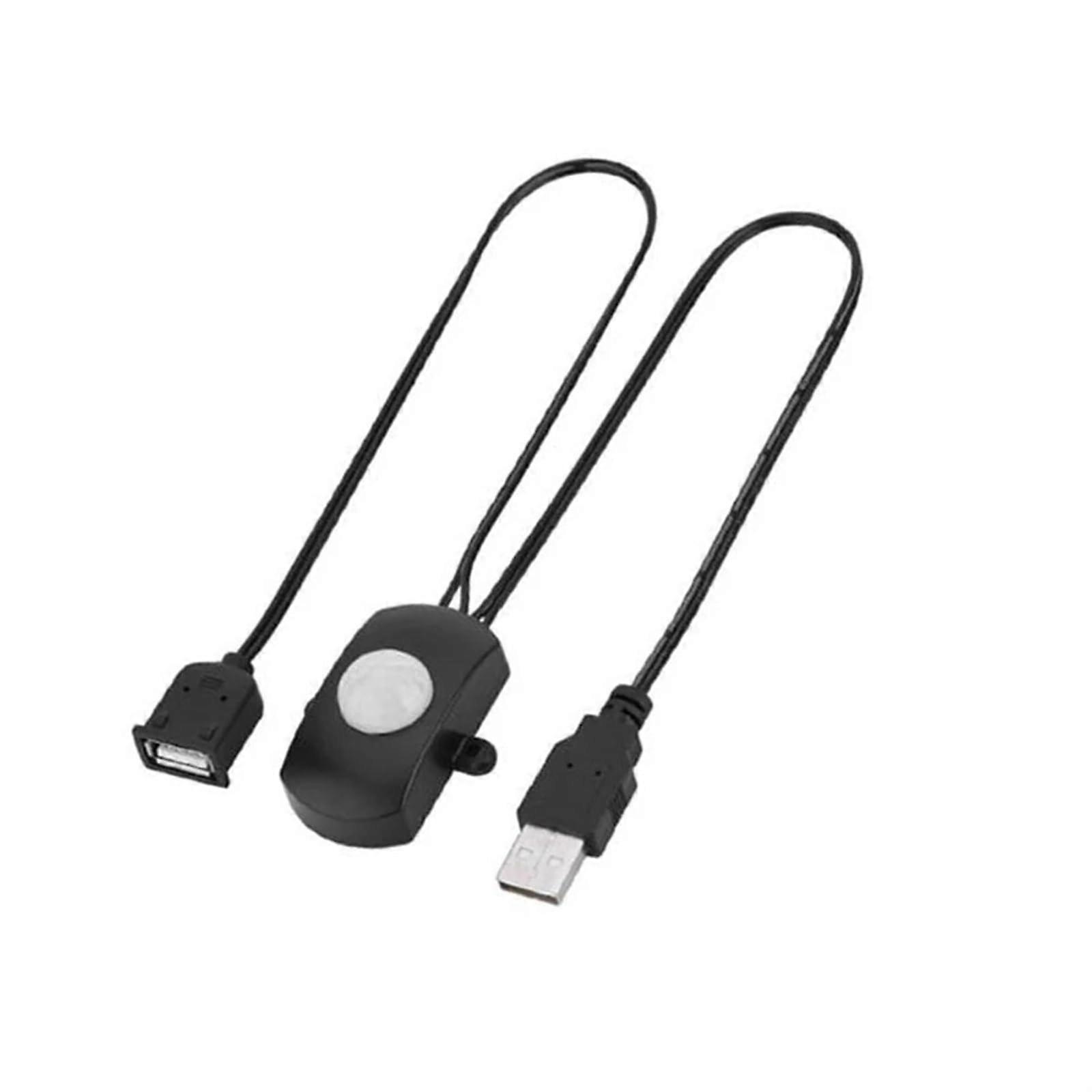 USB Motion Sensor Switch with Infrared Detection, Adjustable Sensitivity and Smart Lighting Control
