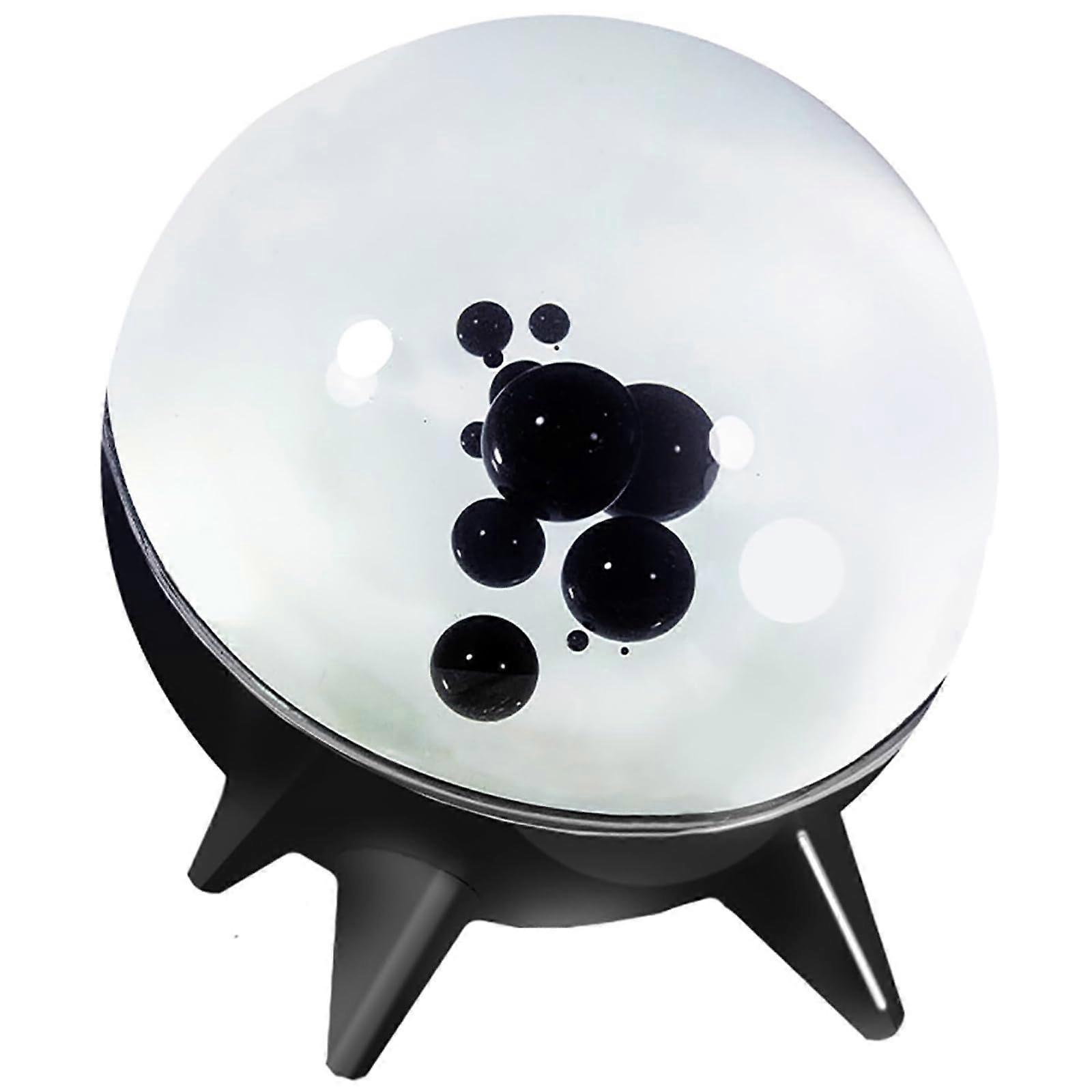 Ferrofluid Display Lamp with Music Rhythm Visualization, LED Backlight, Desktop Magnetic Fluid Decoration Black