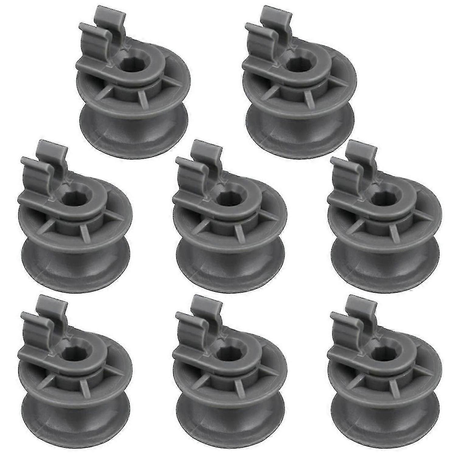 8Pcs 4581DD3002A Dishwasher Upper Rack Wheels,Dishrack Roller and Axle Assembly Replacement Part fo
