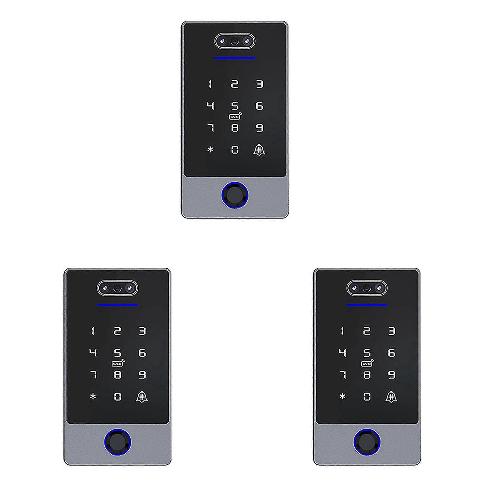 3X TTLock Face Recognition Access Control Keypad Standalone Waterproof Fingerprint Access Controller for Door Lock-B
