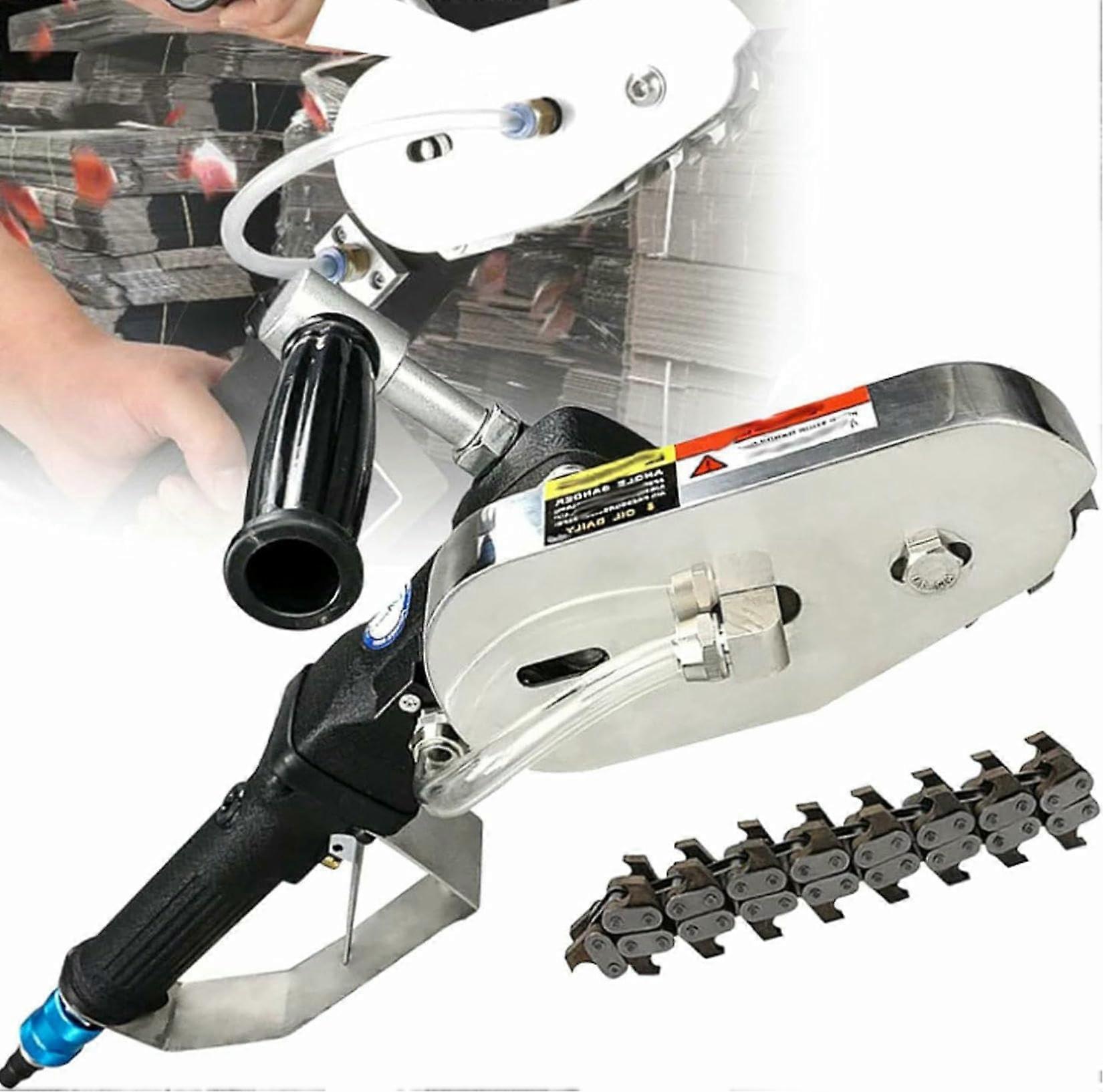 Pneumatic Carton Stripping Tool for Corrugated Cardboard, Speed Waste Removal, Interchangeable Teeth