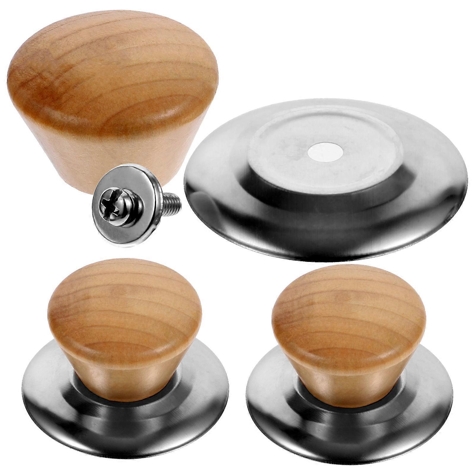 Pot Lid Knob Universal Replacement Kitchen Lid Knobs Handles 3Sets