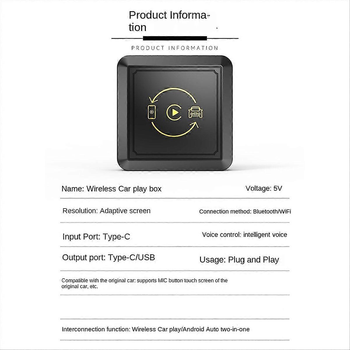 2 in 1 Kabelloser Carplay Android Adapter Android Auto Autoadapter