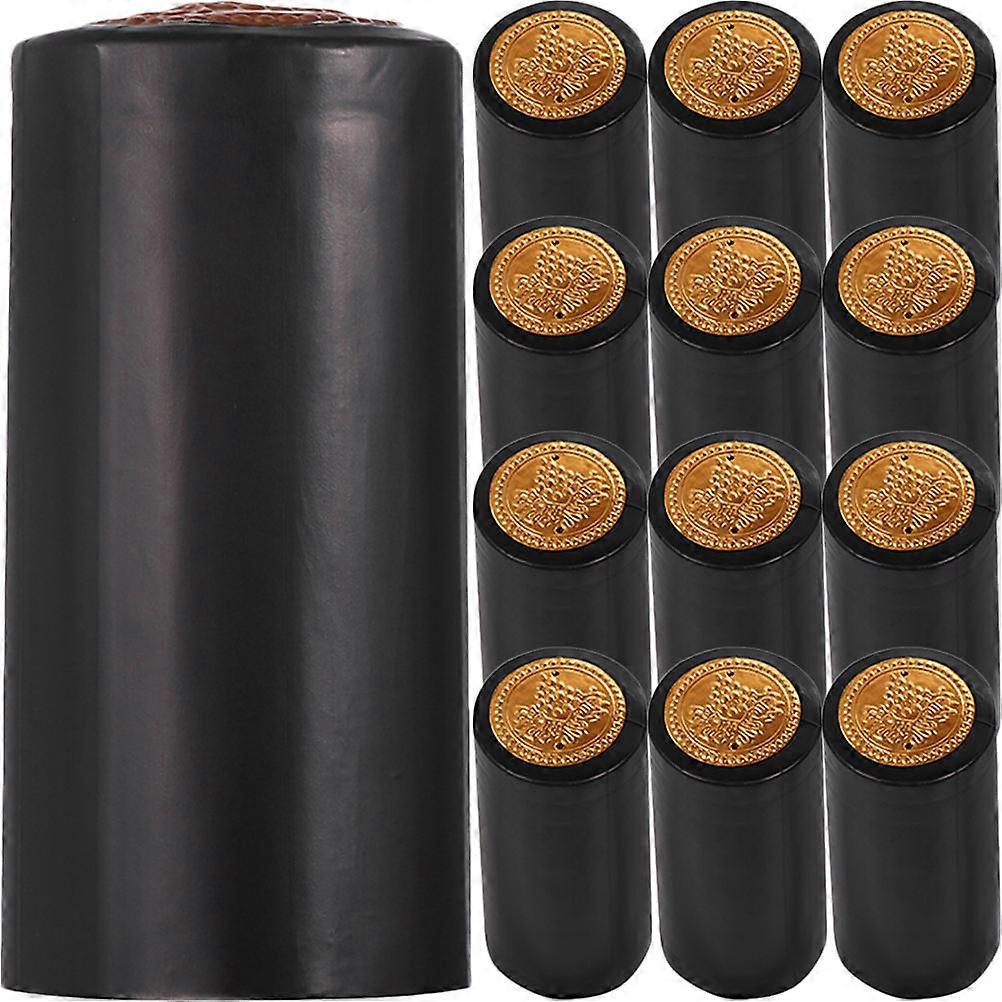 PVC Shrink Wrap Tops Covers for Sealing 300Pcs Red