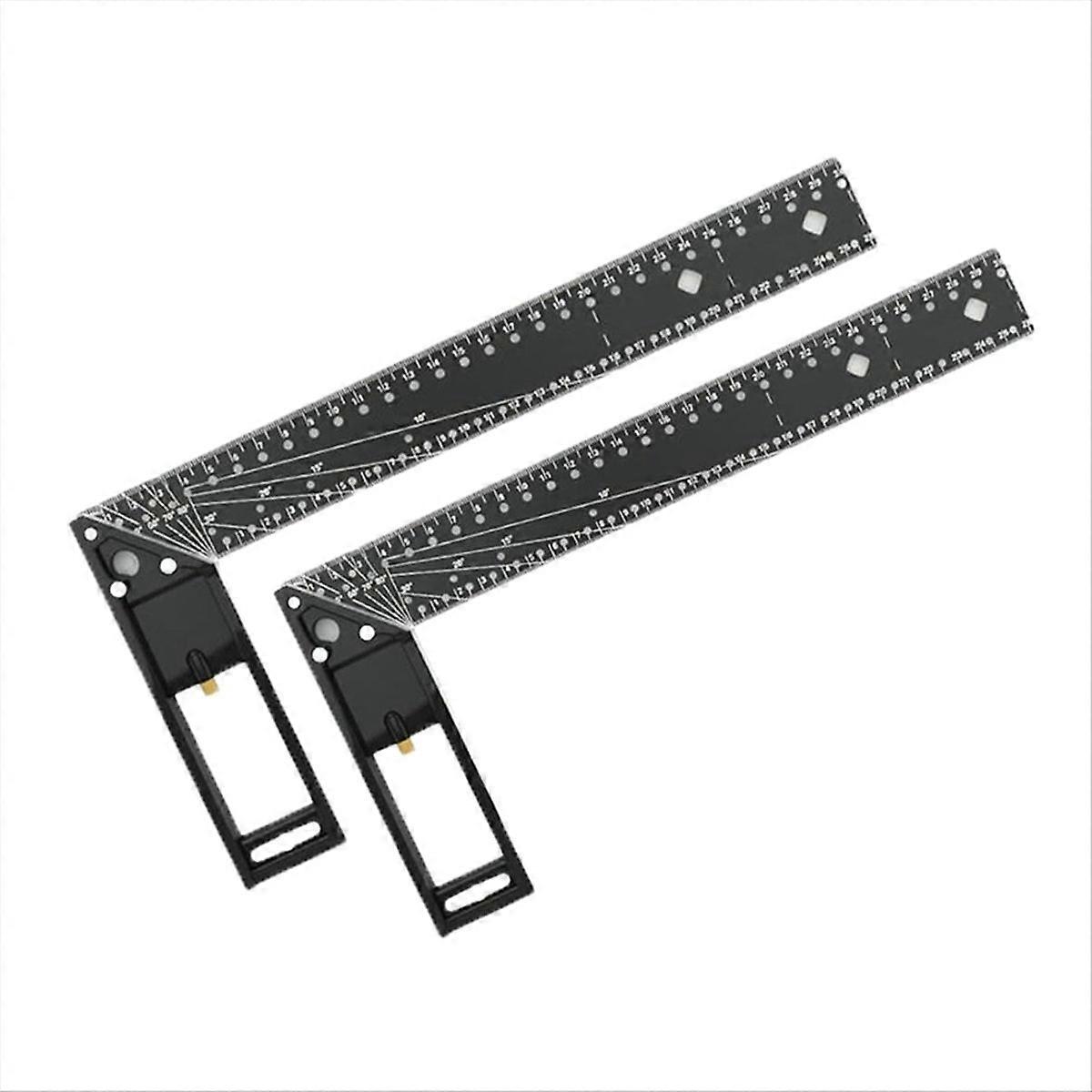 2pcs Woodworking Square Ruler for Precise Measuring,Square Ruler