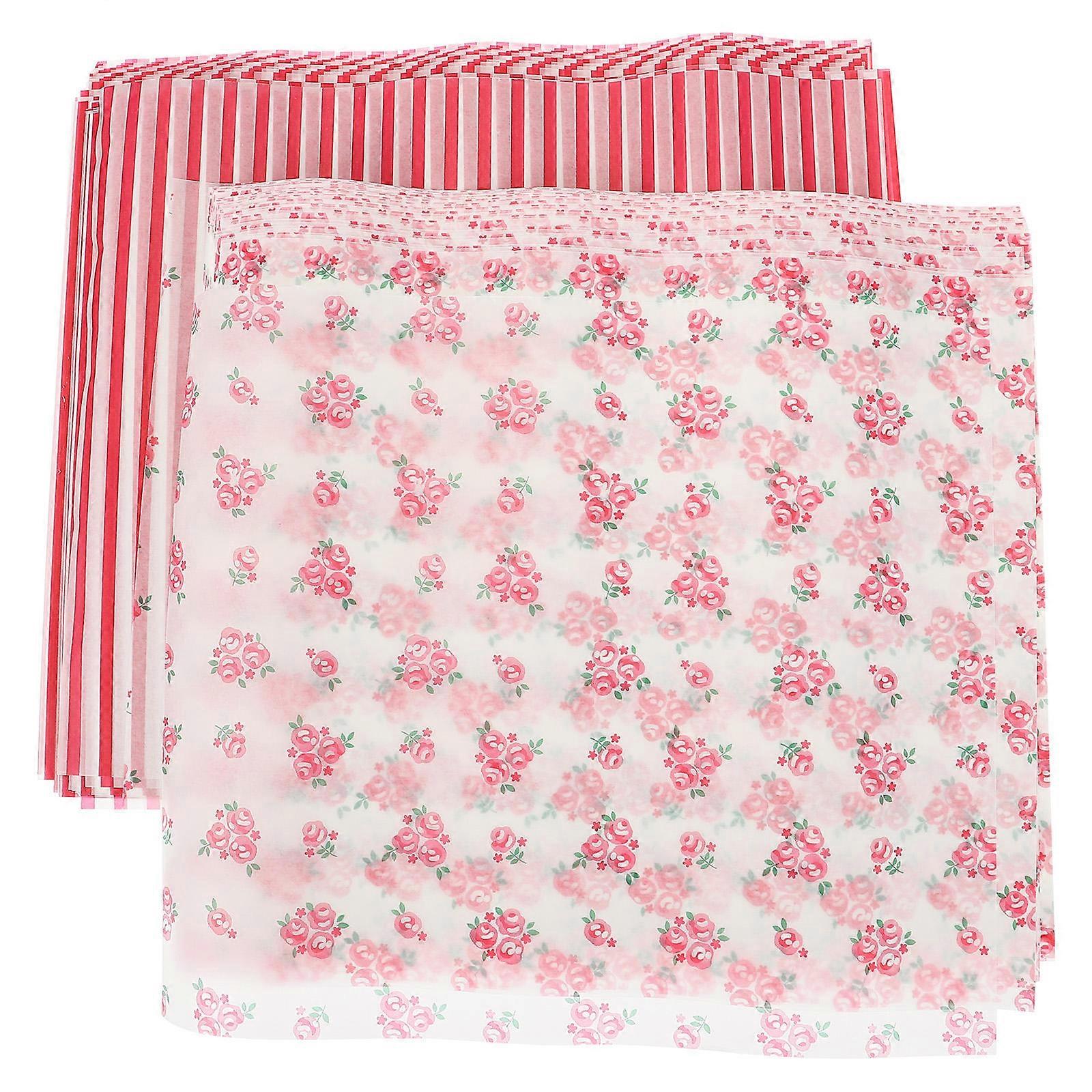 Packaging Wax Paper Baking Wax Paper for Packaging 100 Sheets Assorted Color