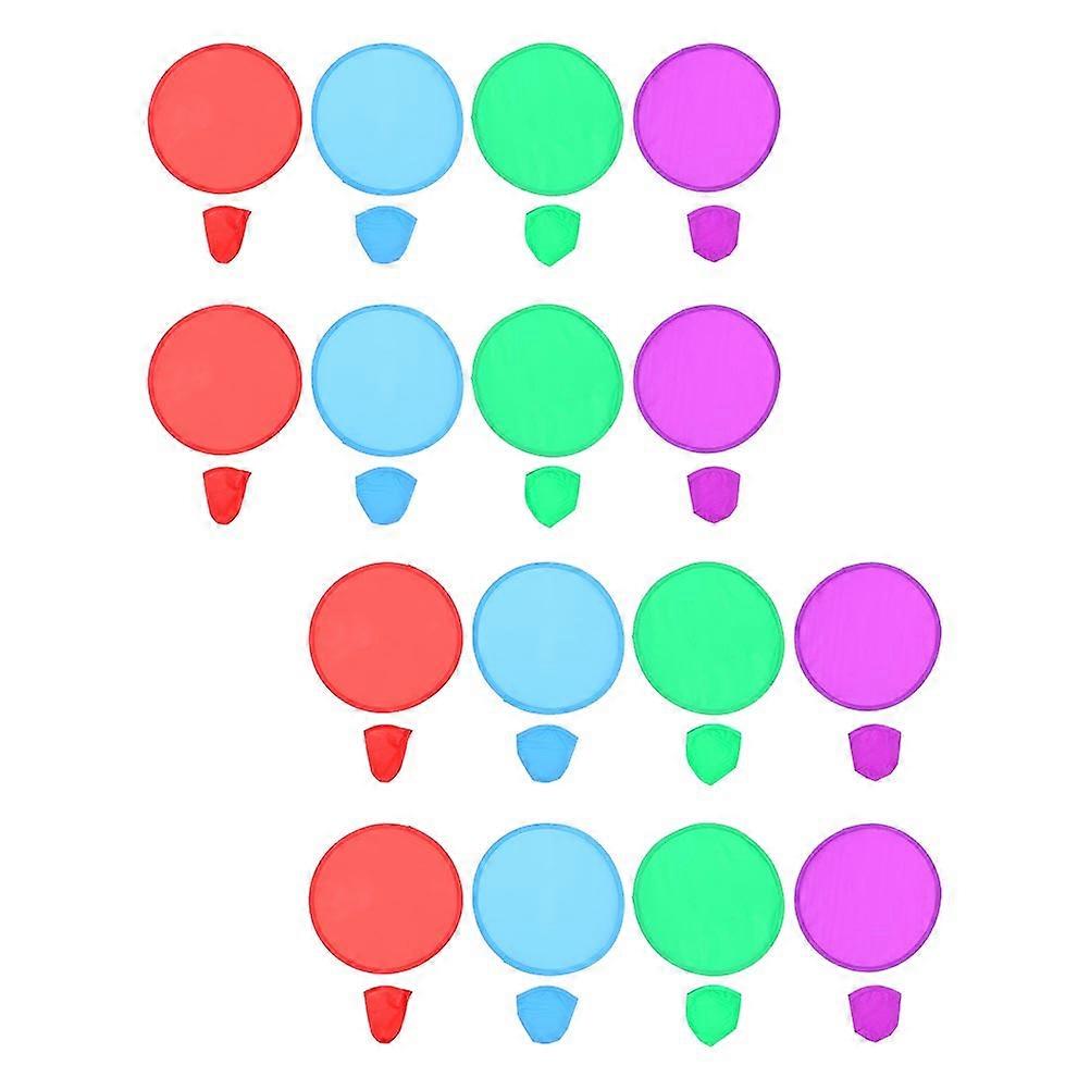 Assorted Color 16Pcs Folding Flying Disc for Cooling Outdoor Activities