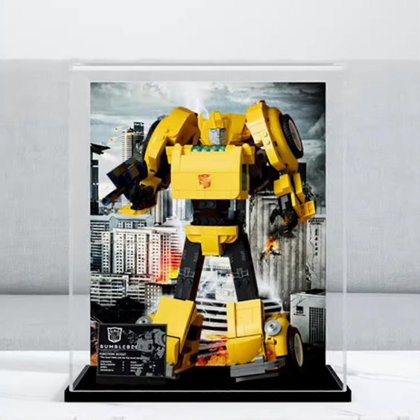 Acrylic Display Case for  10338 Robot Model, Dustproof UV Resistant Clear Showcase Box